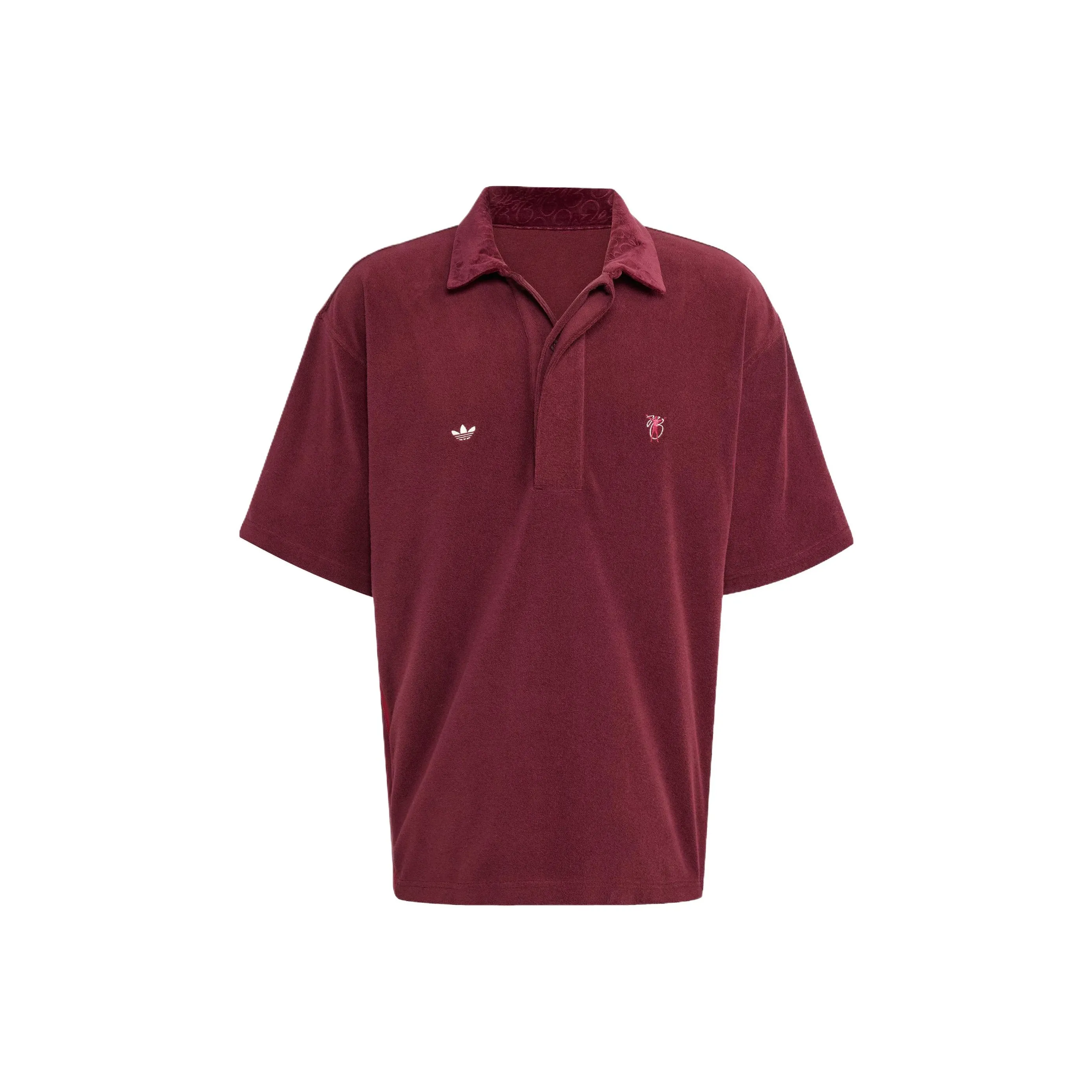 Adidas Originals JUDE BELLINGHAM Поло Мужское Темно-красный Фиолетовый