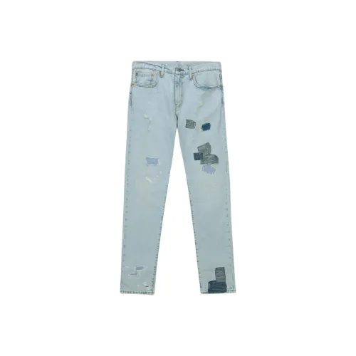 Levis Мужские джинсы светло-синего цвета
