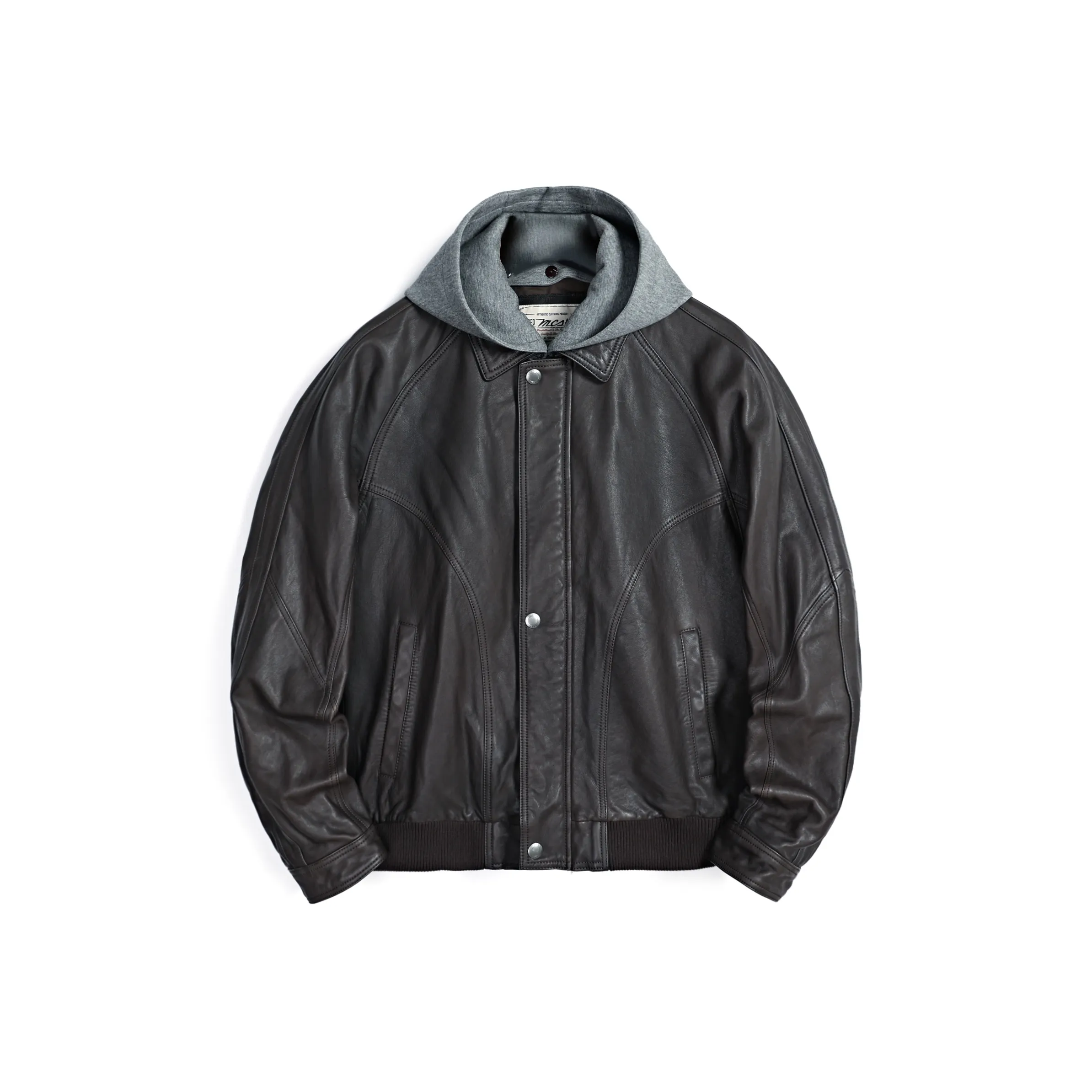 MCS Leather Jacket Men's Dark Coffee