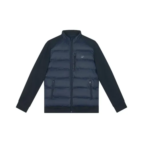 DECATHLON Синий черный Мужские объемные куртки (пуховики)