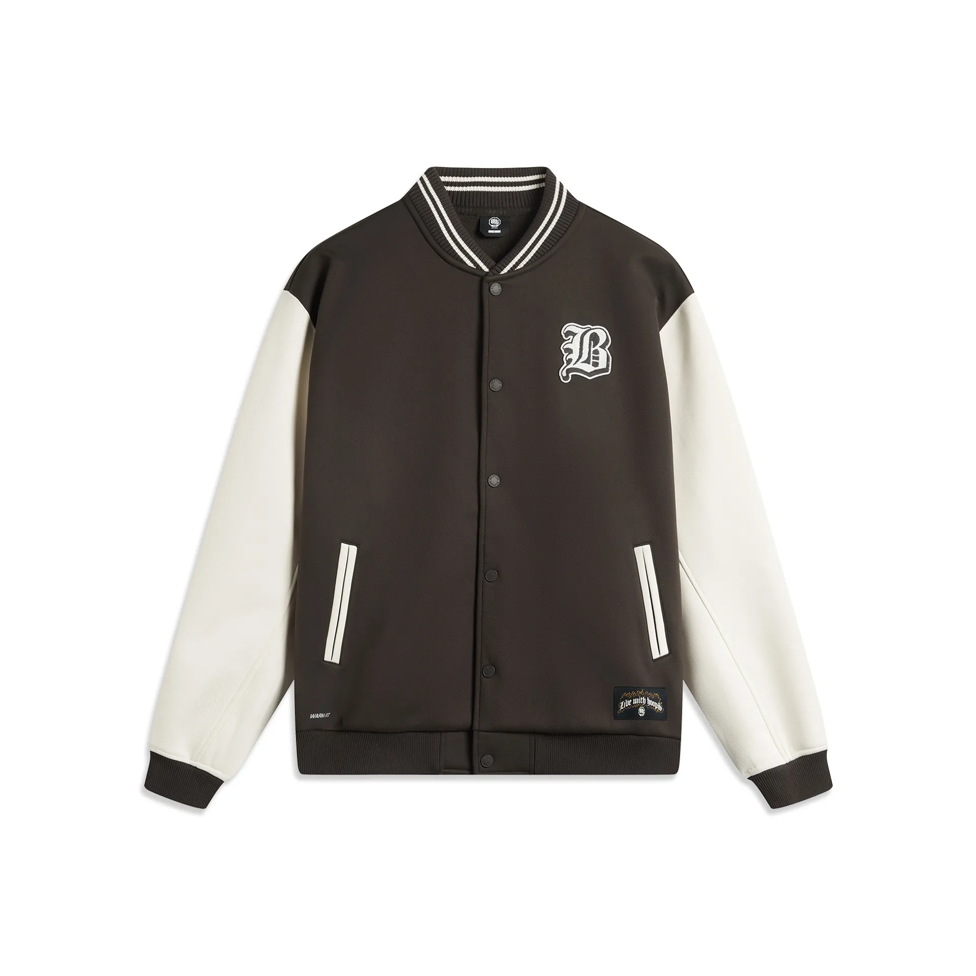 LiNing BadFive Baseball Jacket Men's Dark Chocolate Umber/Ecru