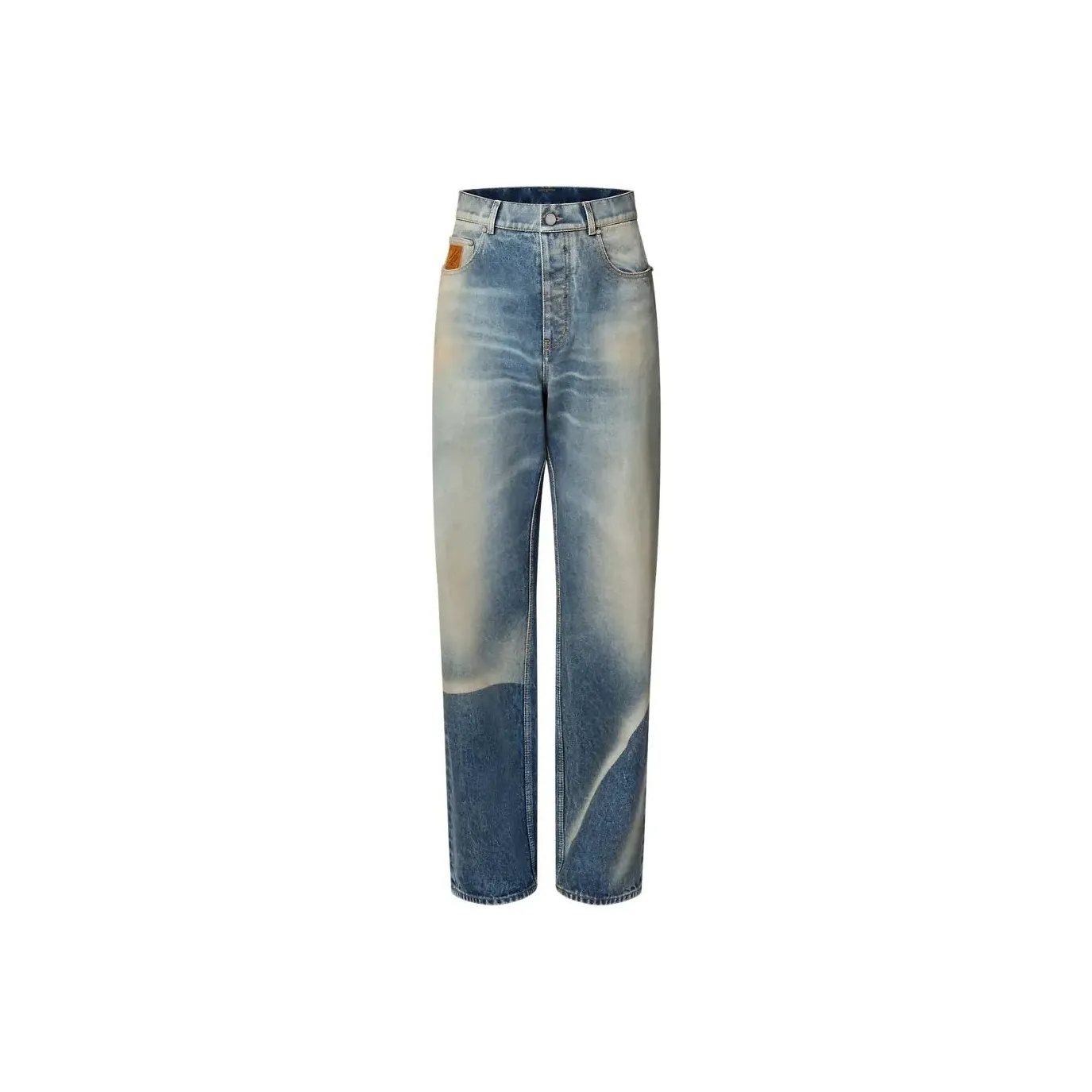 LOUIS VUITTON Sunfaded Effect Denim Skate Pants