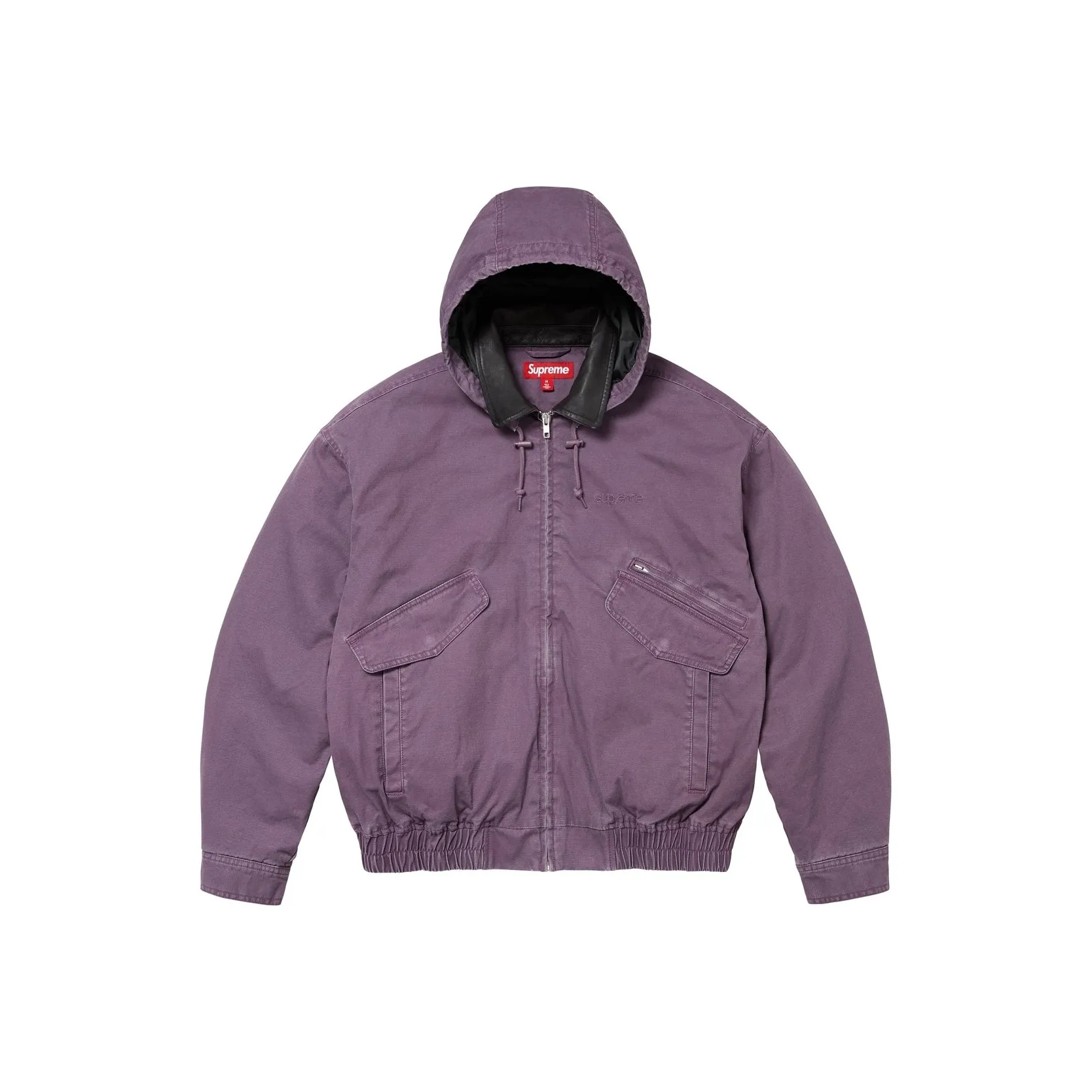 Supreme Leather Collar Utility Jacket FW24
