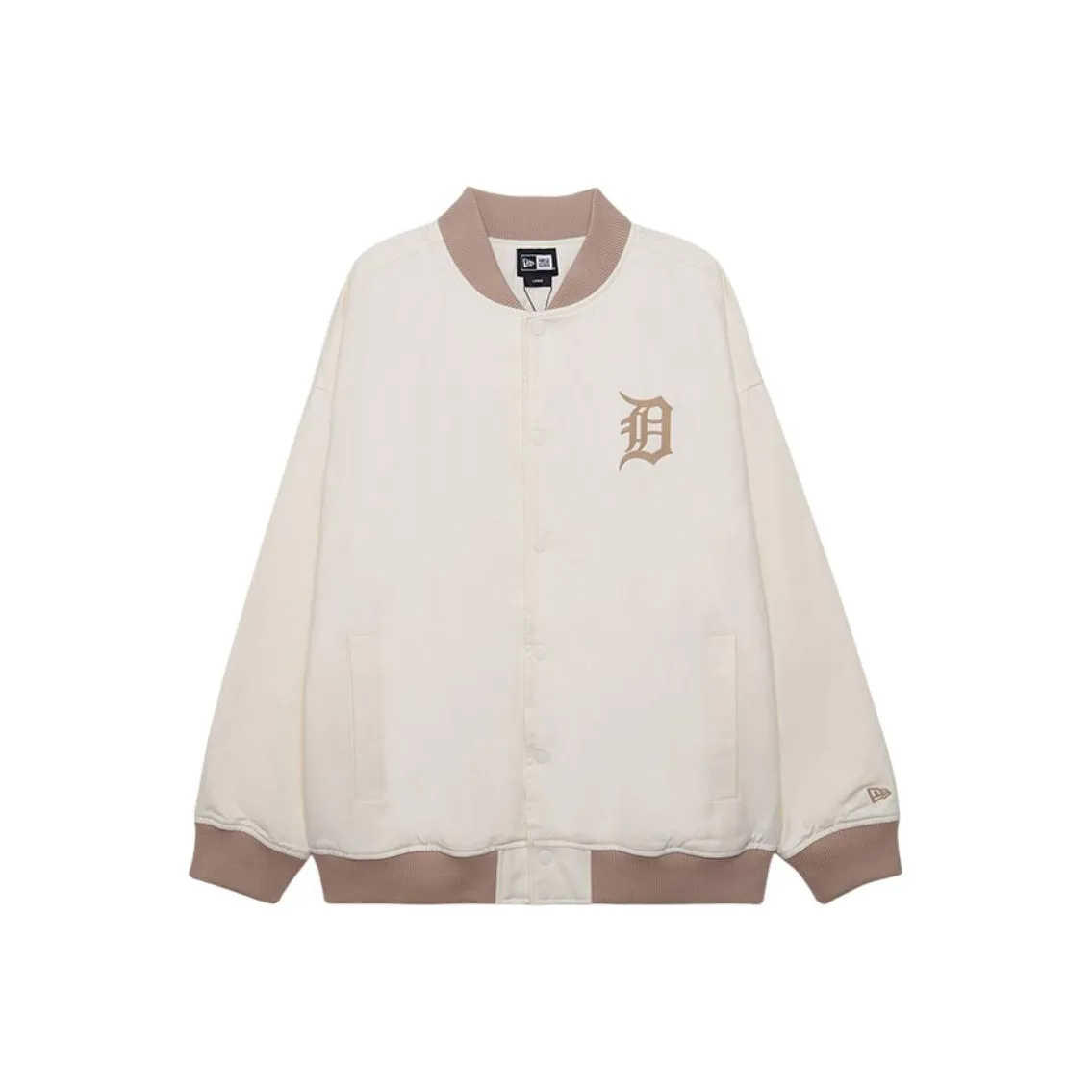 New Era FW24 Хлопковый пуховик унисекс Айвори Белый