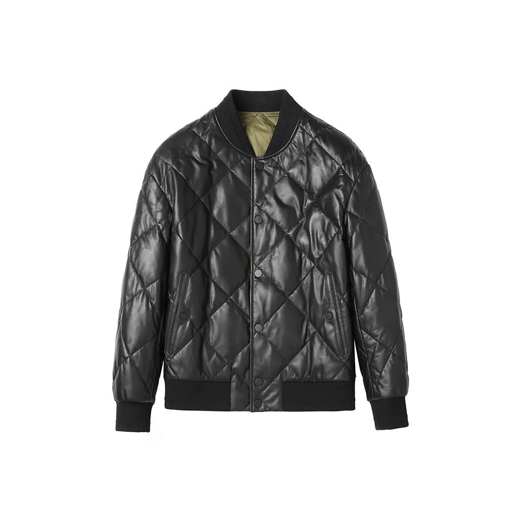 SINBOS Пуховик из кожи куртка пальто мужская