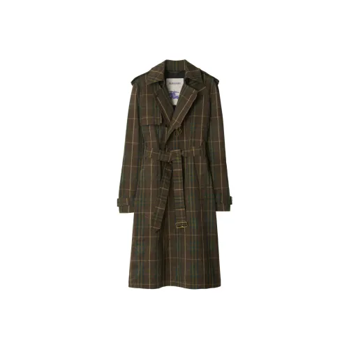 Burberry Темно-зеленый Мужской Тренч