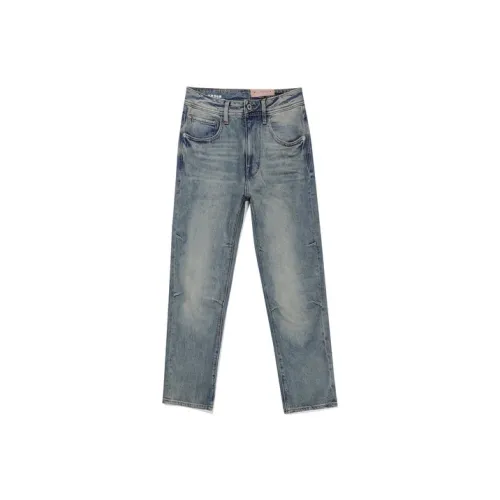 ABLE JEANS Светло-желтый Грязь Синий Мужские Джинсы