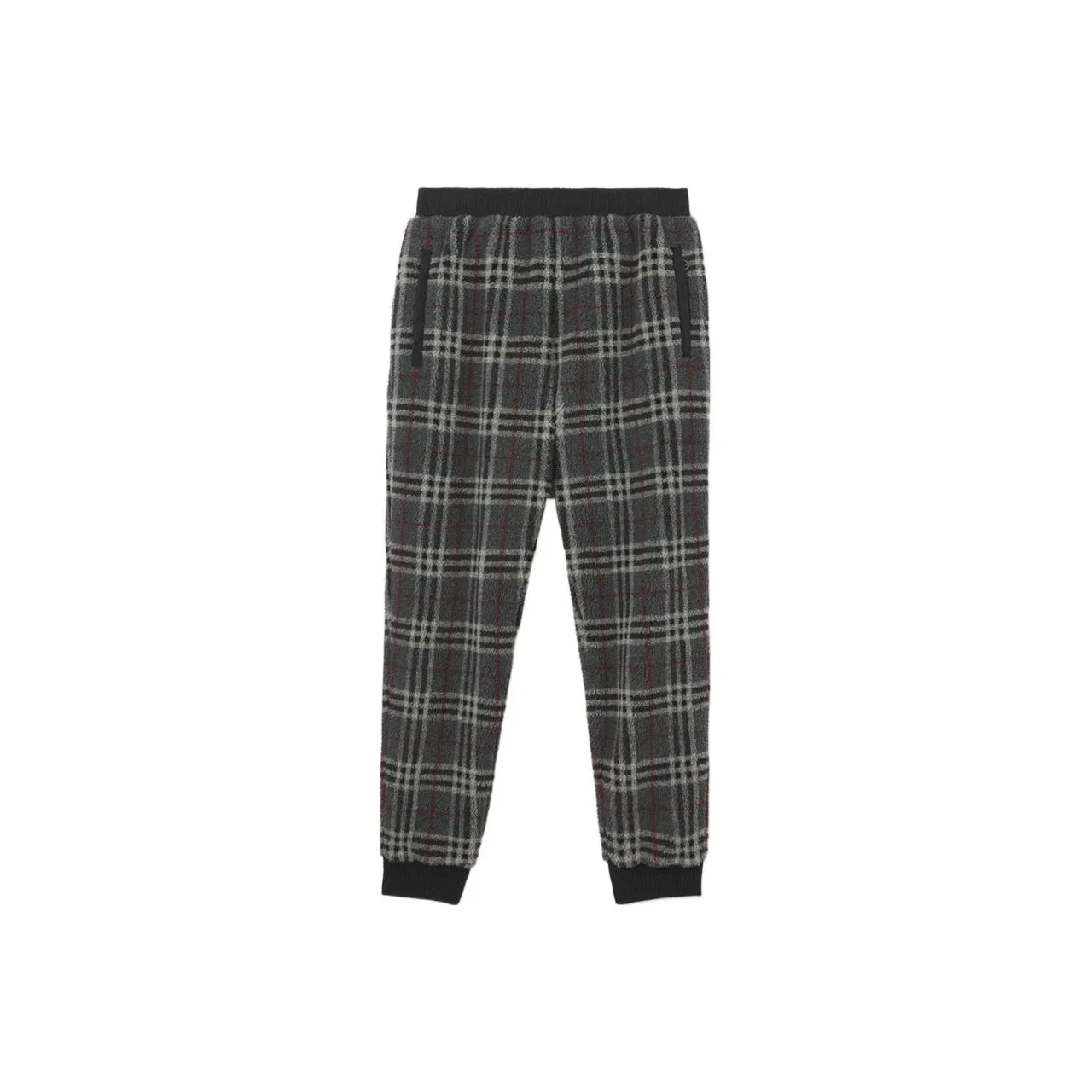Burberry Dimitri Fleece Check Pants Dark Charcoal