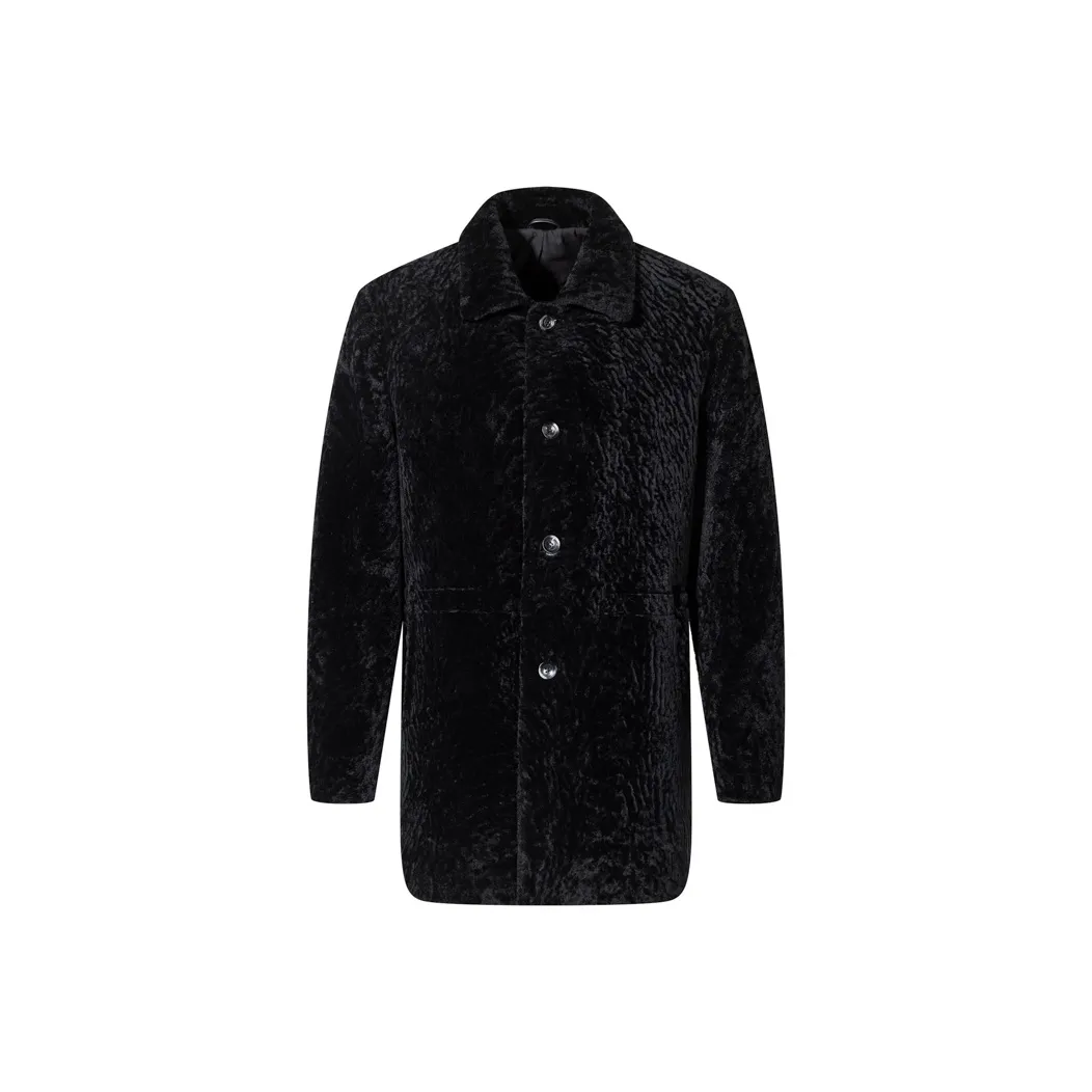 ANDREW MACKENZIE Fur Men's Black