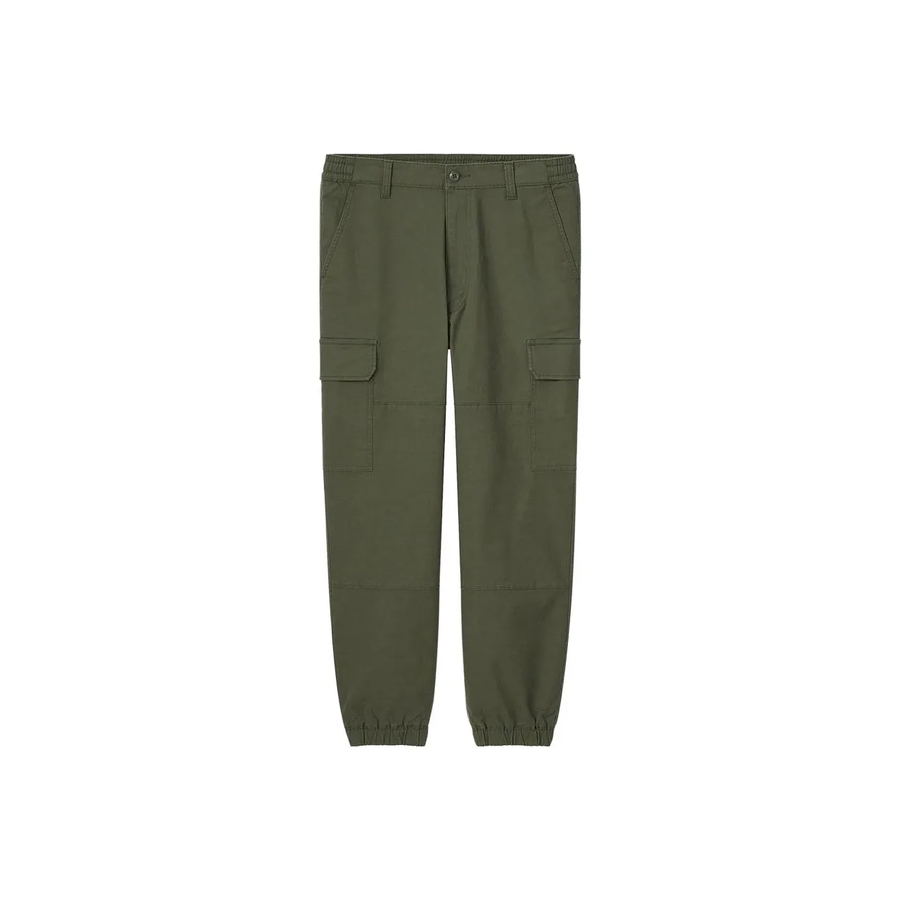 UNIQLO Повседневные брюки Мужские Оливково-зеленые