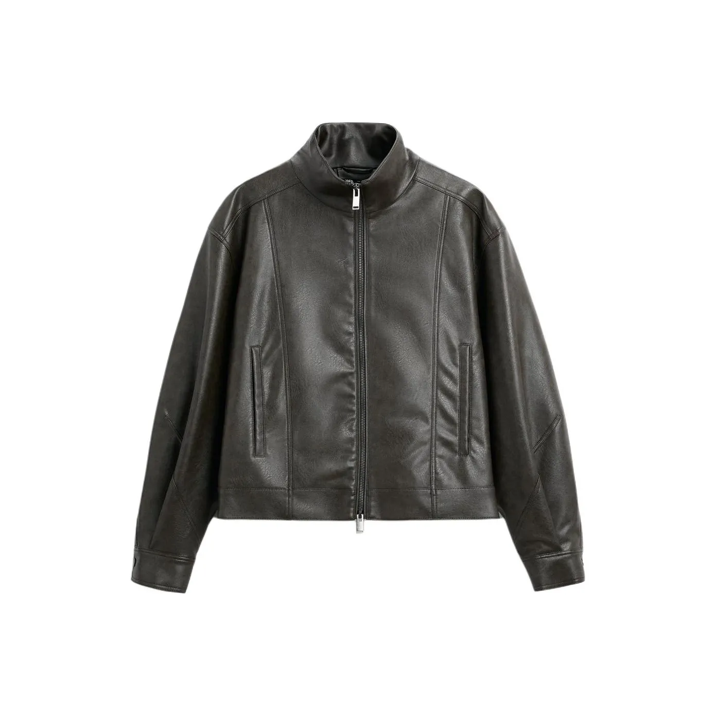 ZARA Leather Jacket Men's Green