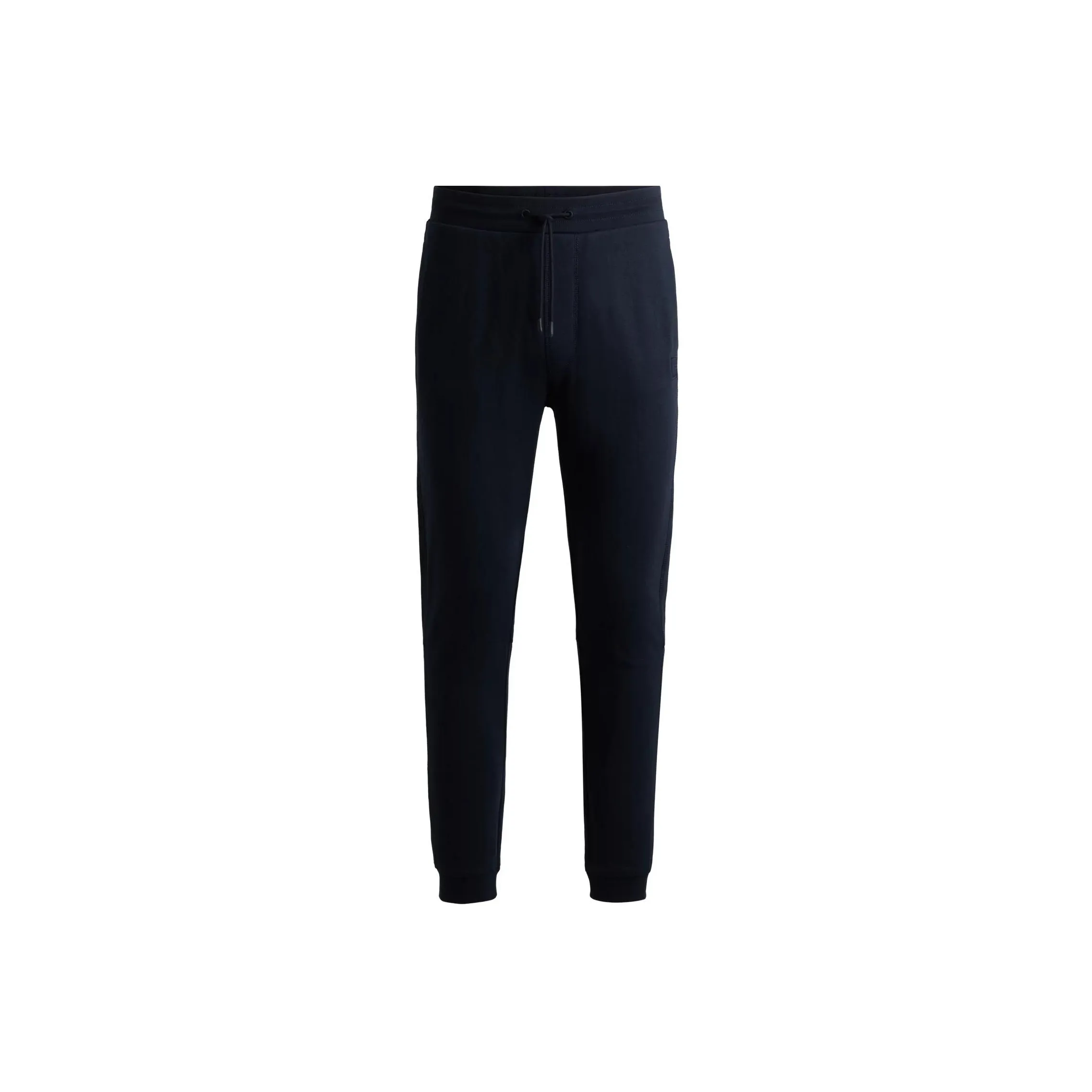 HUGO BOSS Cotton Terry Tracksuit Bottoms с логотипом Patch повседневные брюки мужской синий