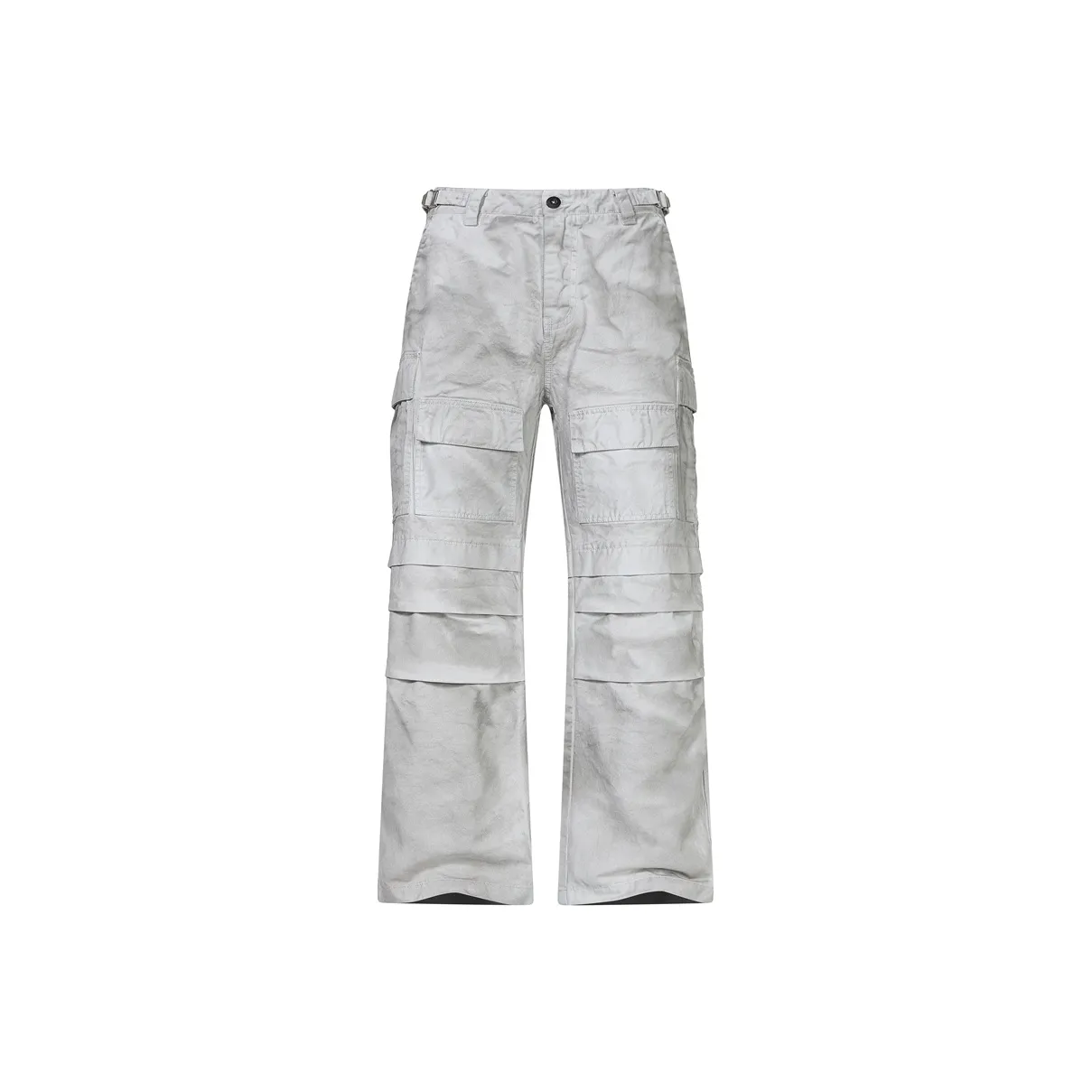 PEIMENG Cargo Pants Unisex Light Gray