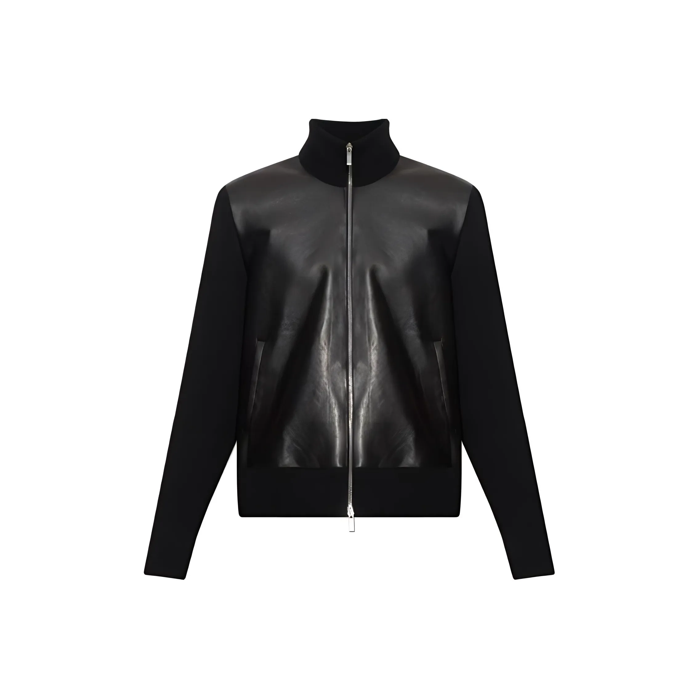 Ferragamo Zip Up Panelled Cardigan