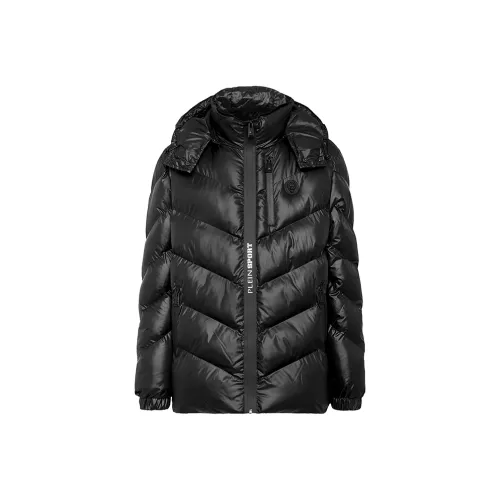PLEIN SPORT Черный Мужские объемные куртки (пуфы)