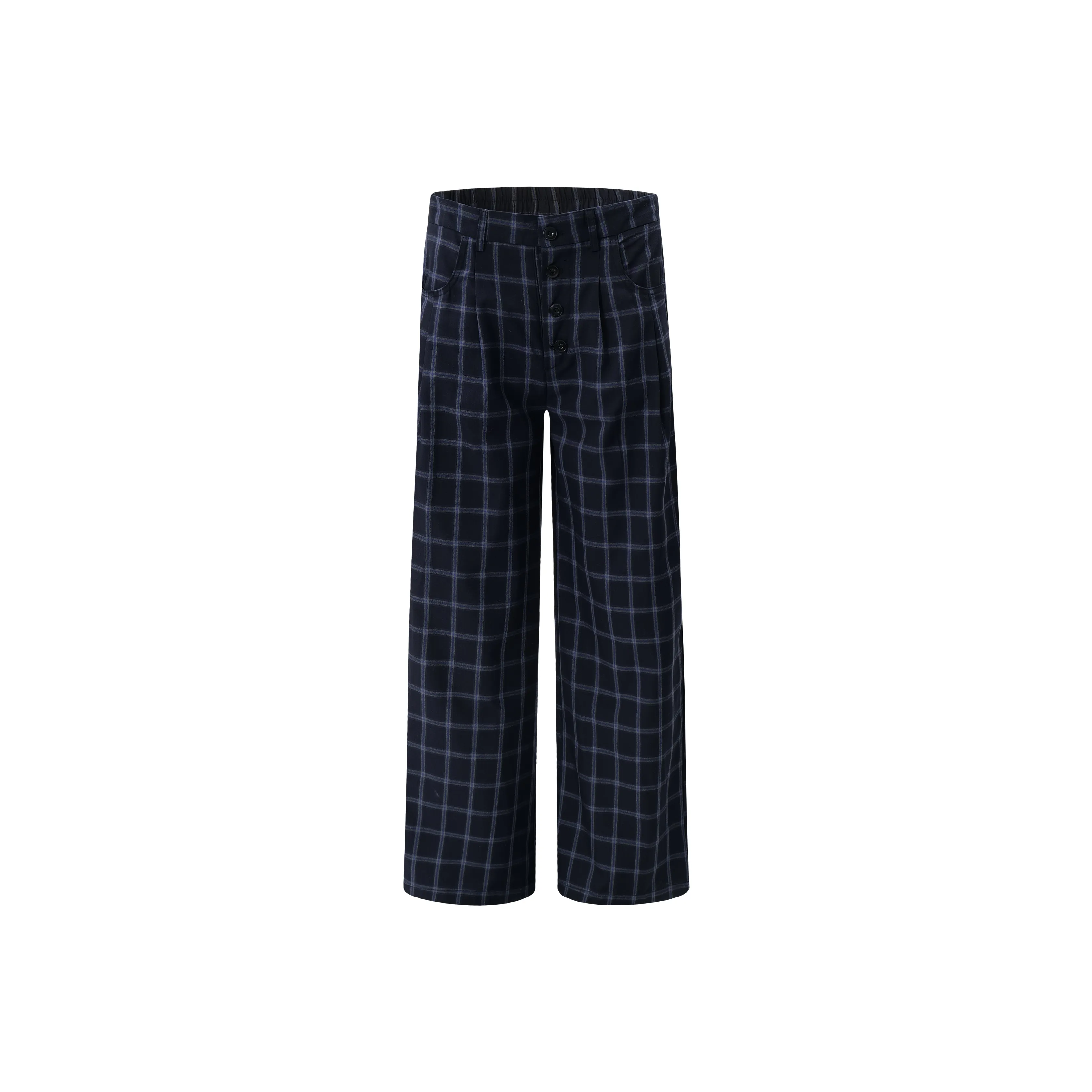 GBXM Повседневные брюки Унисекс Черная клетка