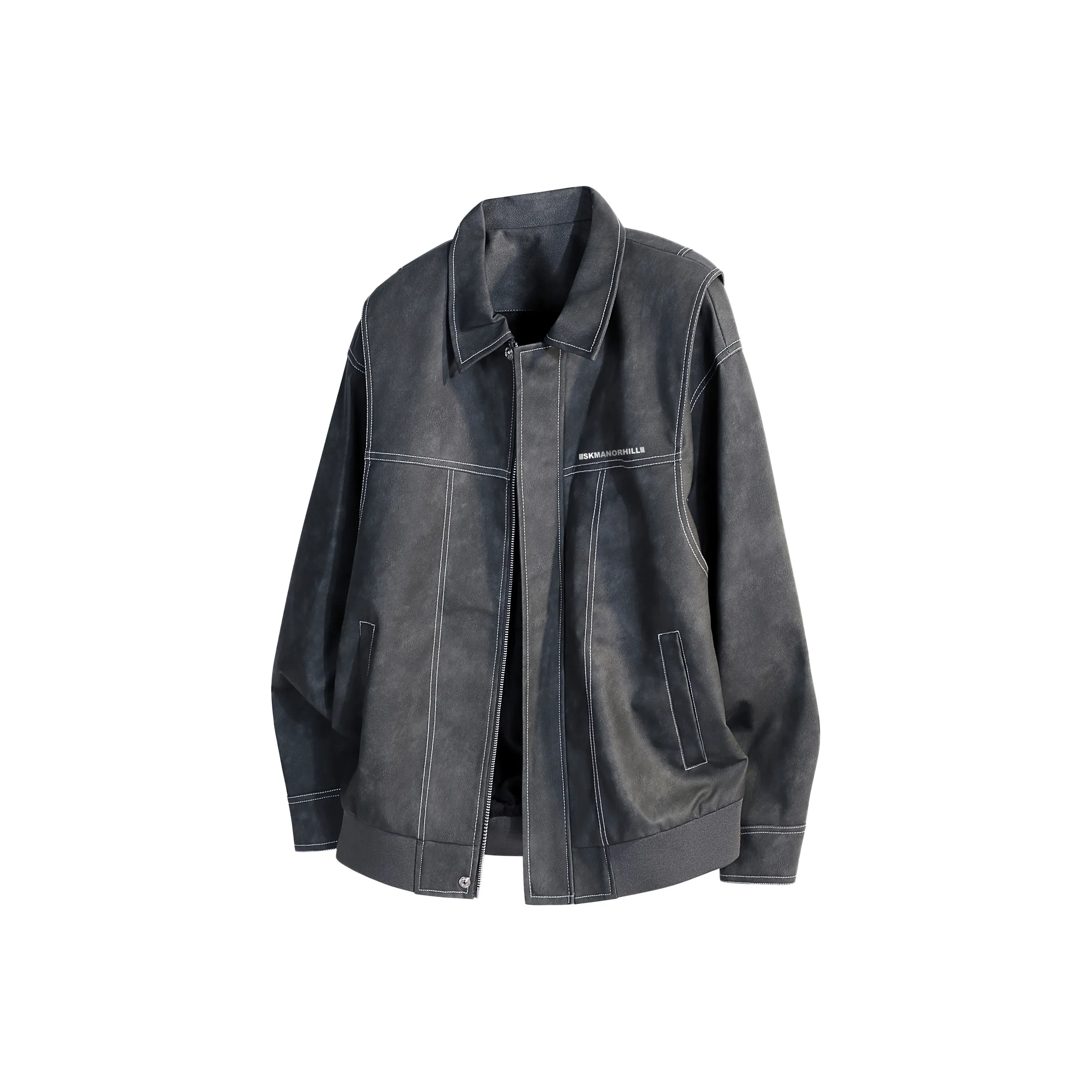 S.k. Manor Hill Кожа Куртка Унисекс