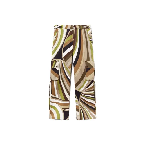 EMILIO PUCCI Многоцветные Мужские Брюки Карго
