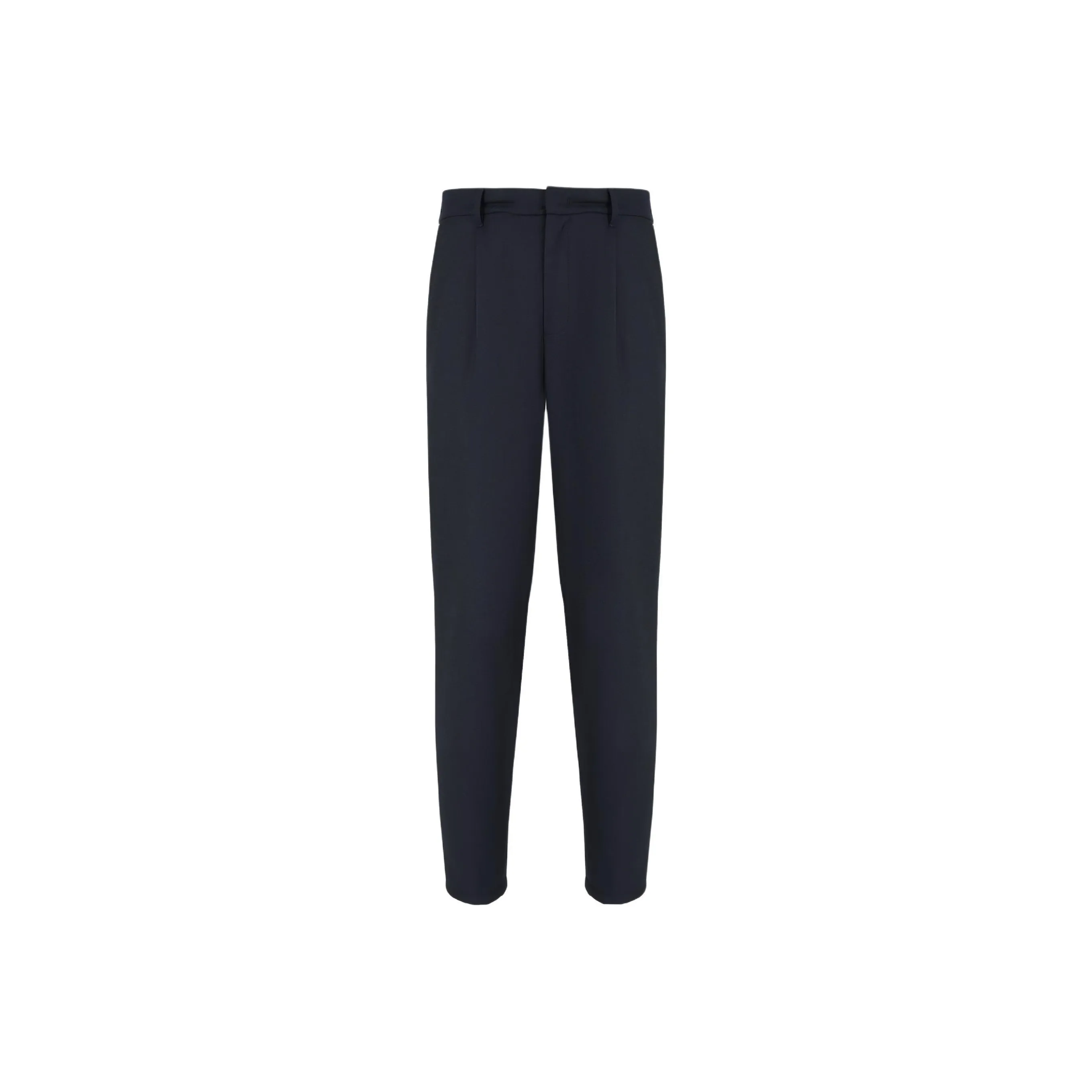 EMPORIO ARMANI Travel Essential Virgin Wool blend Trousers With Pleats