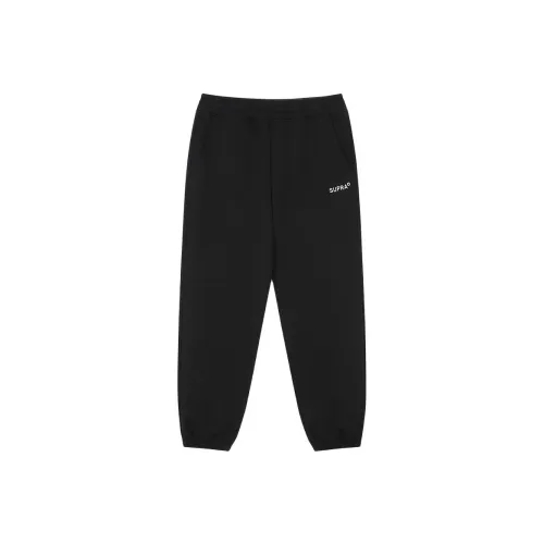 SUPRA Черные Унисекс Вязаные Тренировочные Брюки