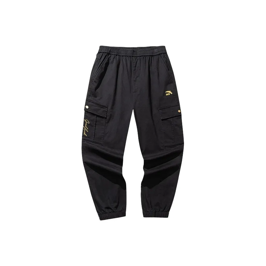 ANTA Life Collection Повседневные брюки Мужские Основной черный