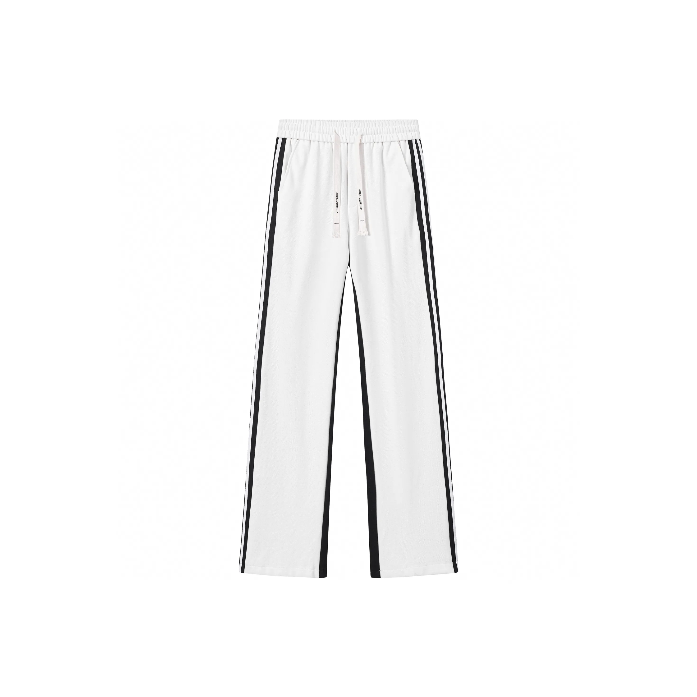 P8H9 Knitted Sports Pants Unisex Black White