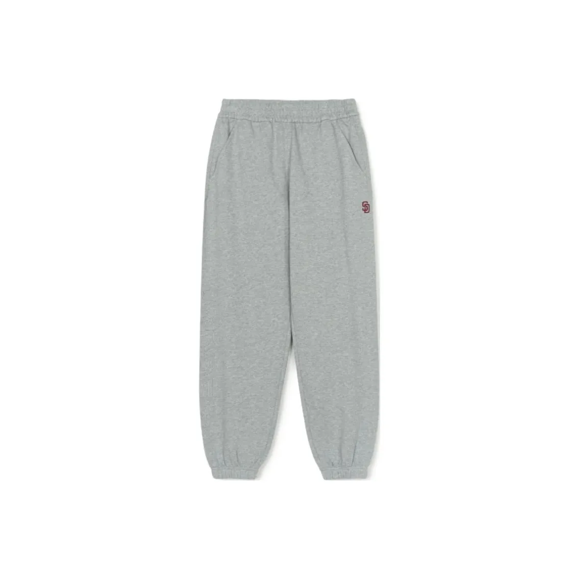 MLB San Antonio Spurs Knitted Fabric Fitted Sweatpants Unisex Gray