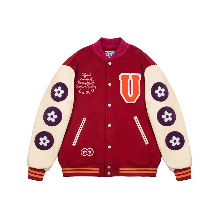 Vandy The Pink Baseball Jacket Unisex Red
