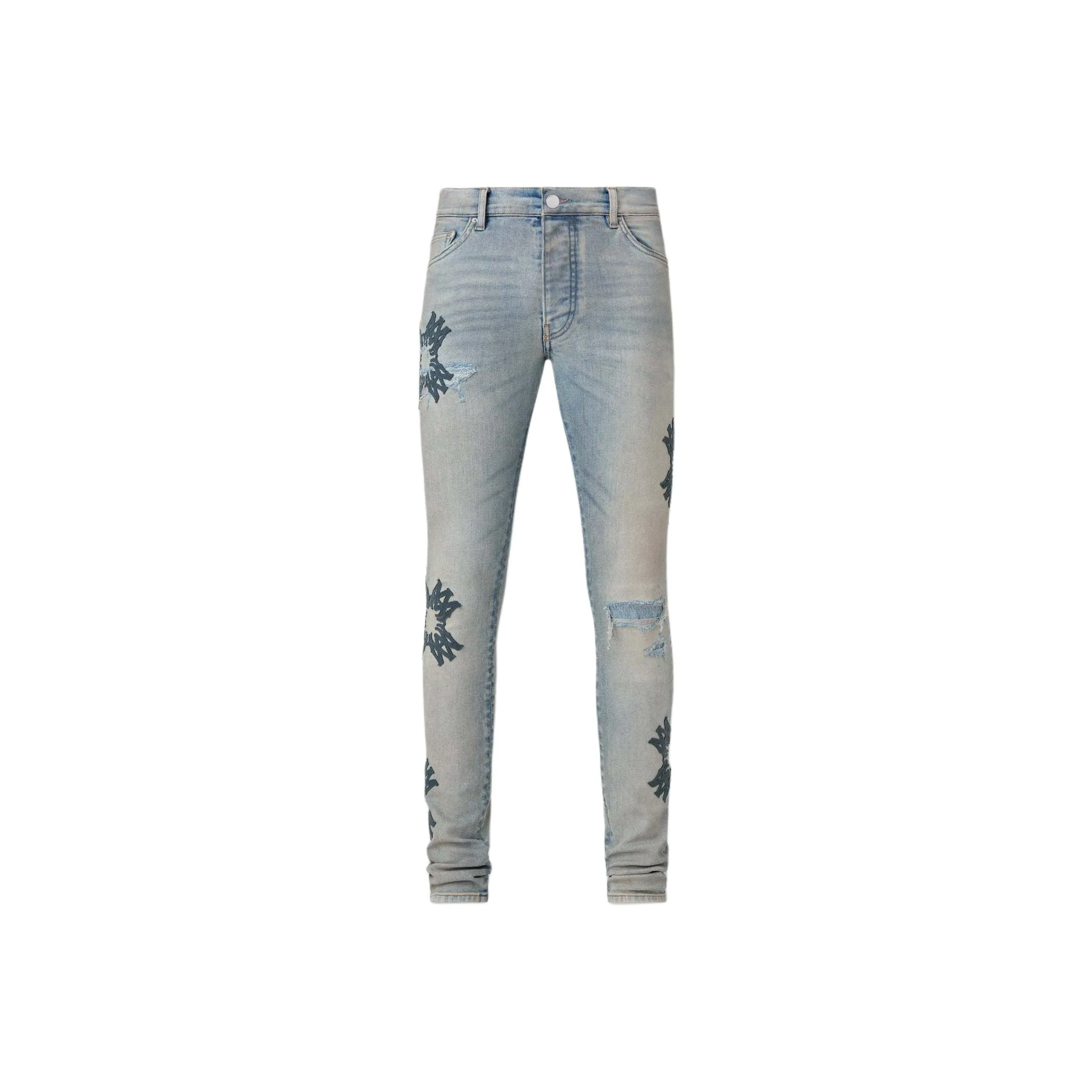 AMIRI Ma Quad Applique Skinny Rinse jeans