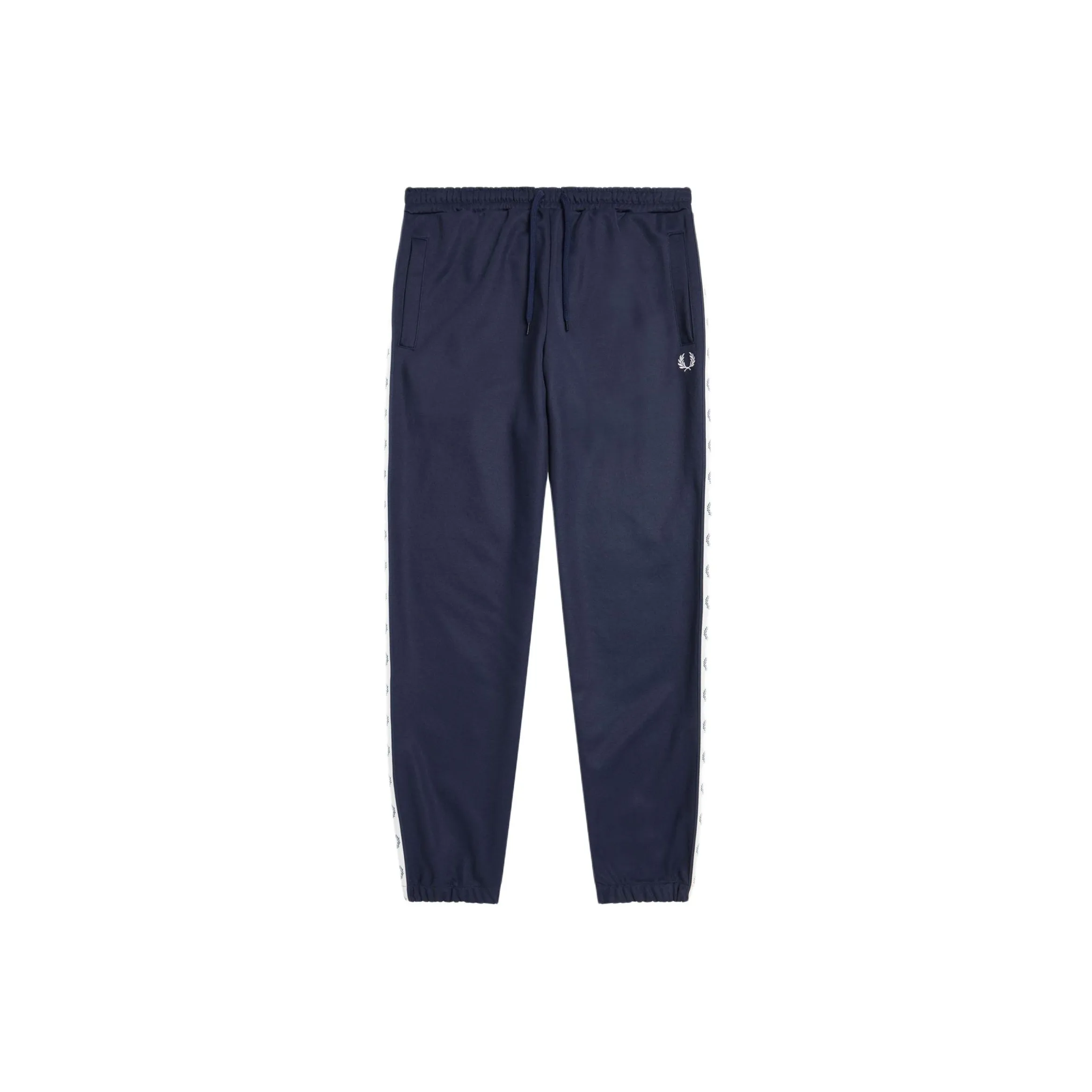 FRED PERRY Taped Track Pant Knitted Sweatpants Men's Dark Blue