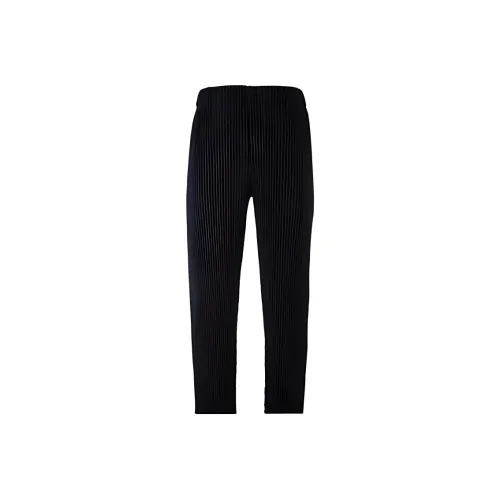 Homme Plissé Issey Miyake Черные Мужские Повседневные Брюки