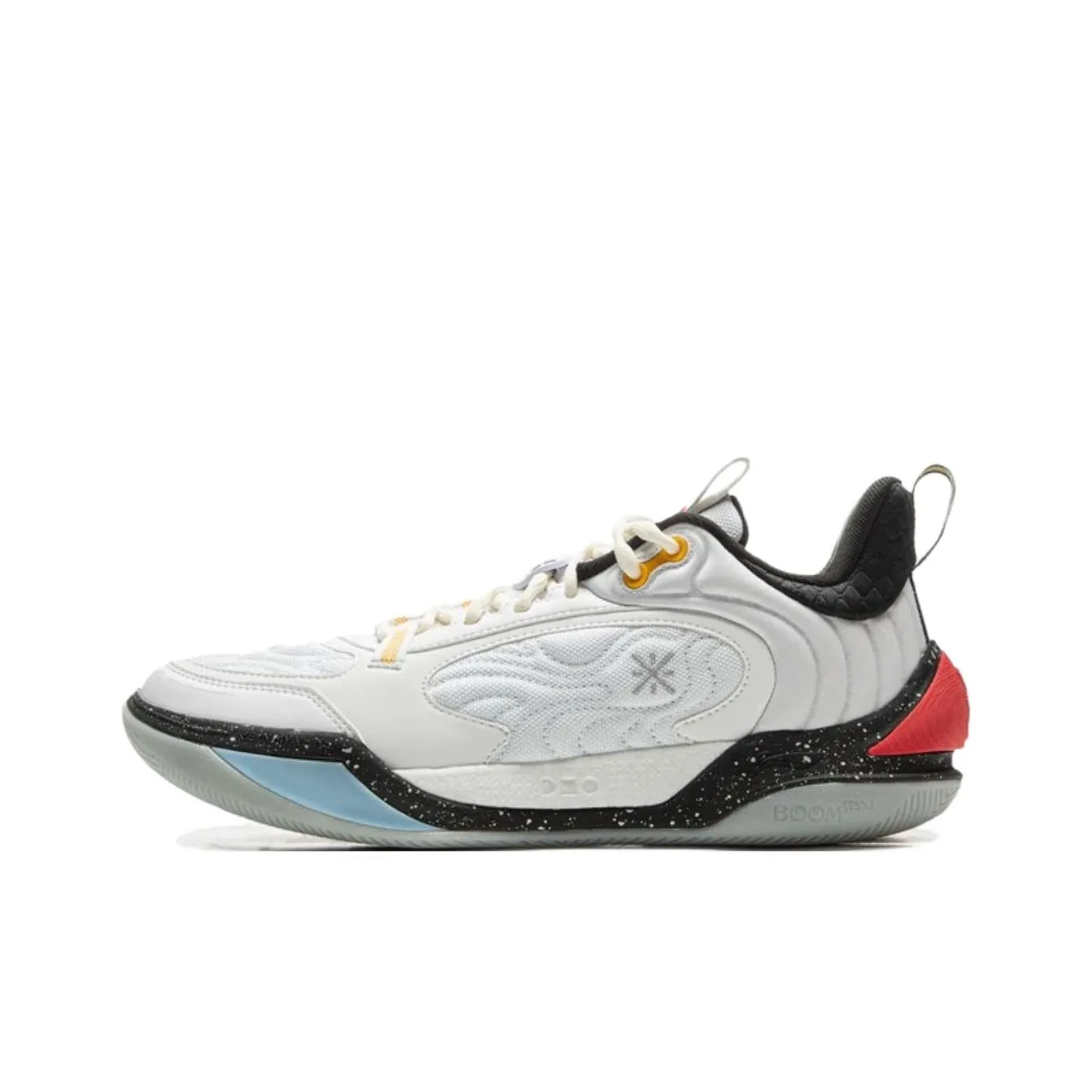 LINING Амортизация Дышащий Устойчивый к истиранию Низкий Топ Баскетбольные кроссовки Мужской Белый