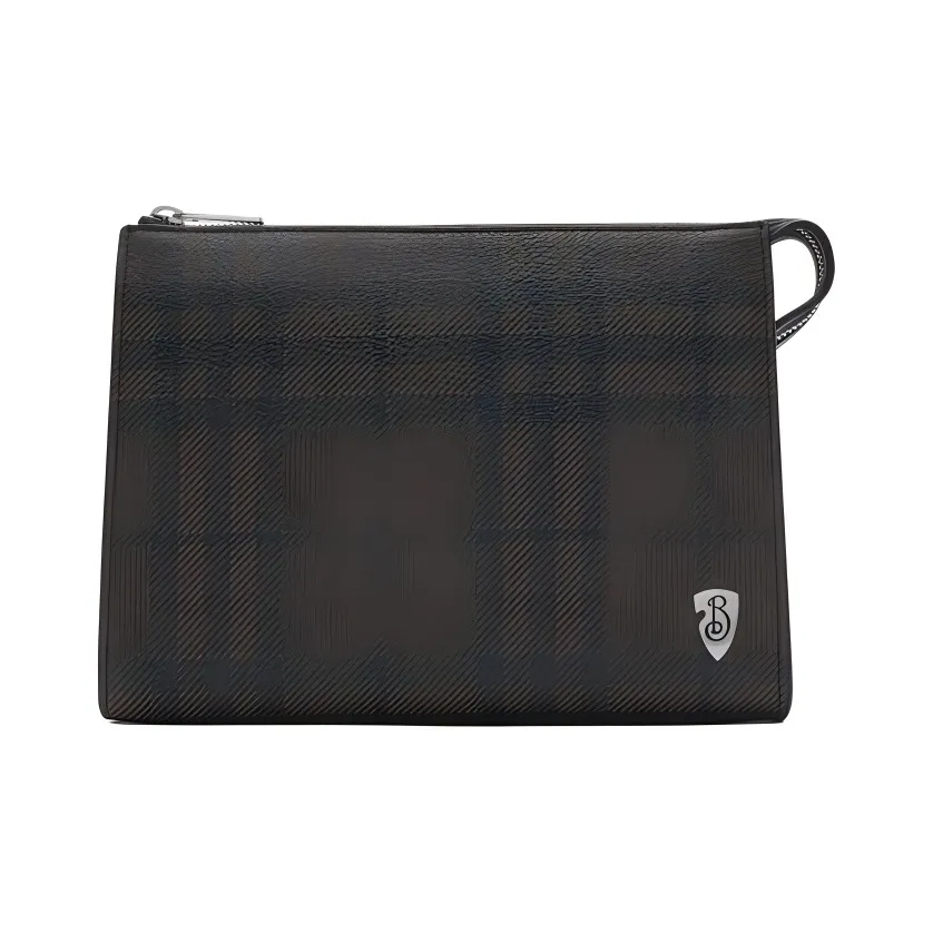 Burberry Телячья кожа Клатч Мужской Сланец