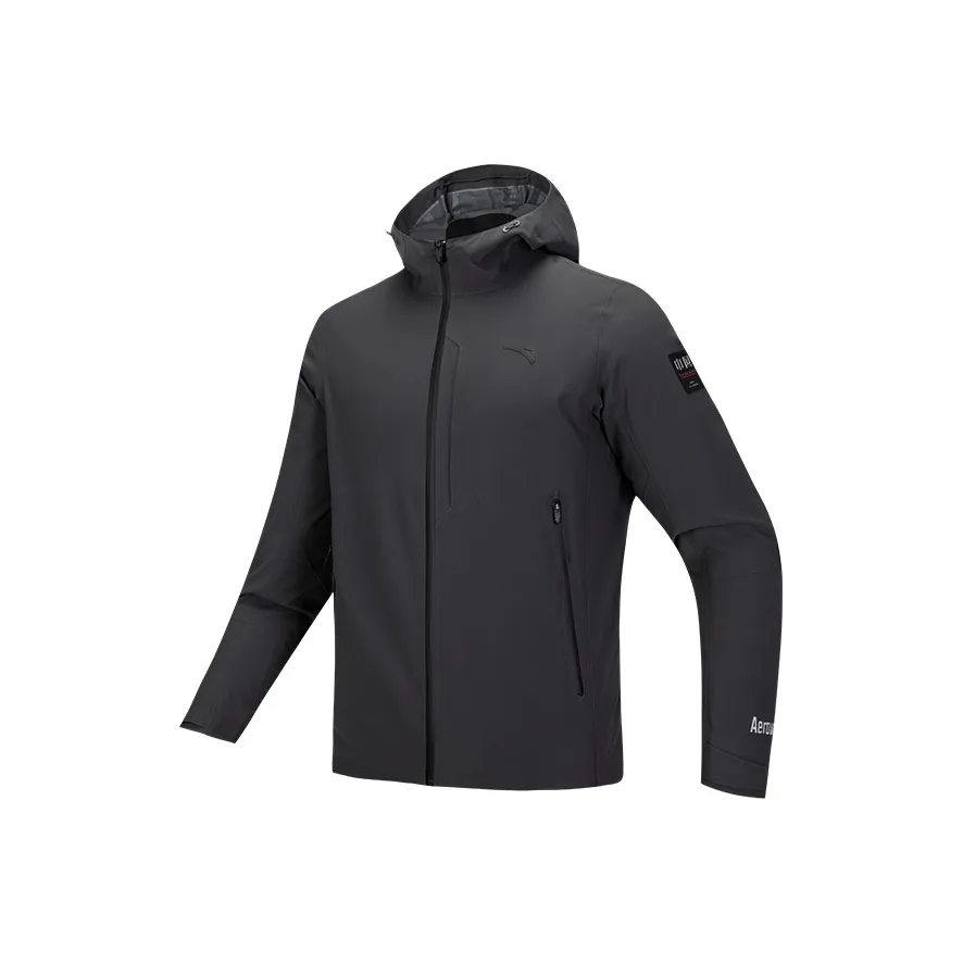 ANTA Variety Тренировки Коллекция Водонепроницаемый и Износостойкий Ветровка Мужской Дымчатый Черный Серый