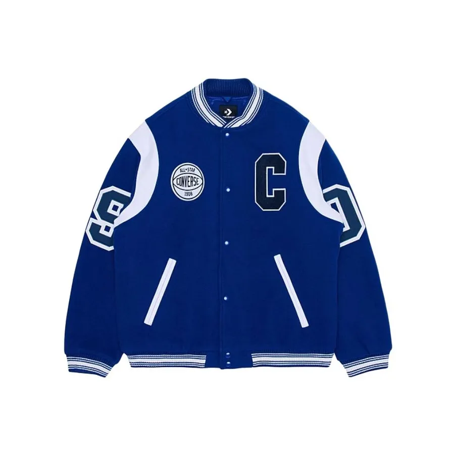Converse Baseball Jacket Men's Blue