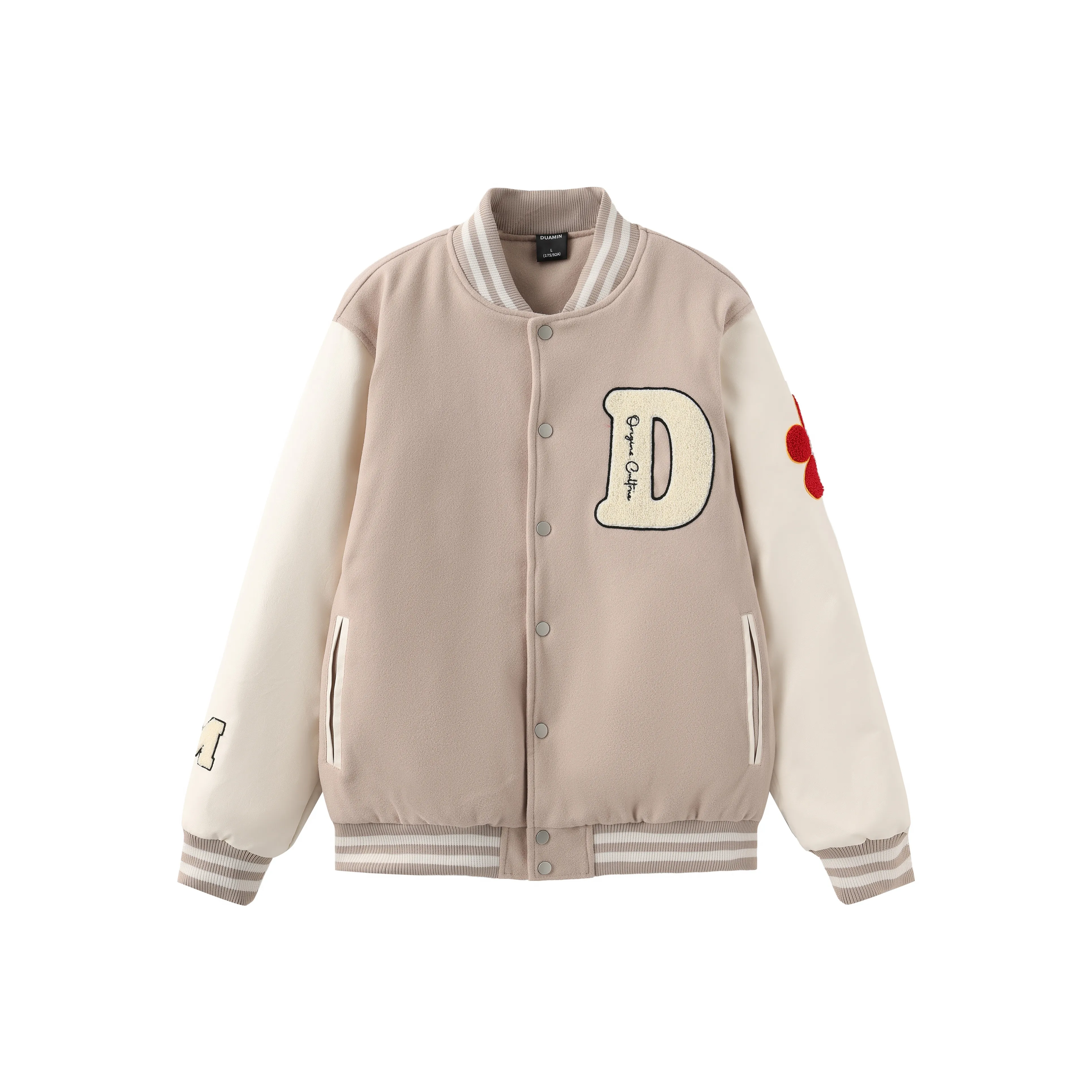 Duamin Бейсбольная куртка Унисекс Абрикос