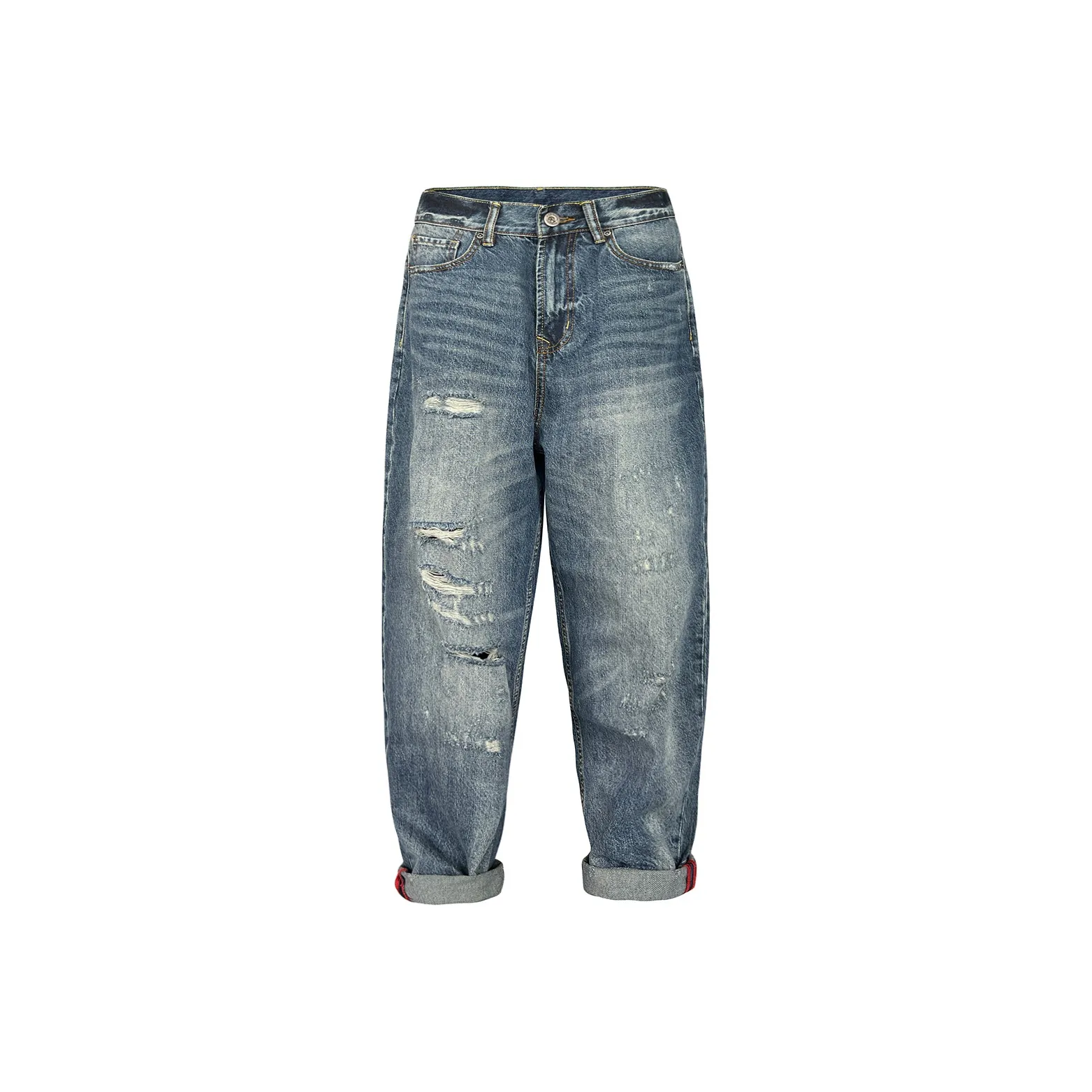 FAR BACK Low jeans Unisex Vintage Blue