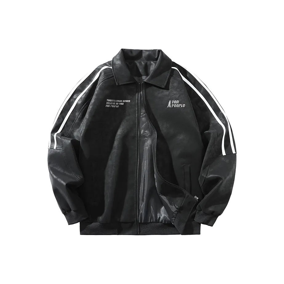 FAX FOR FMACM x For People Leather Jacket Unisex