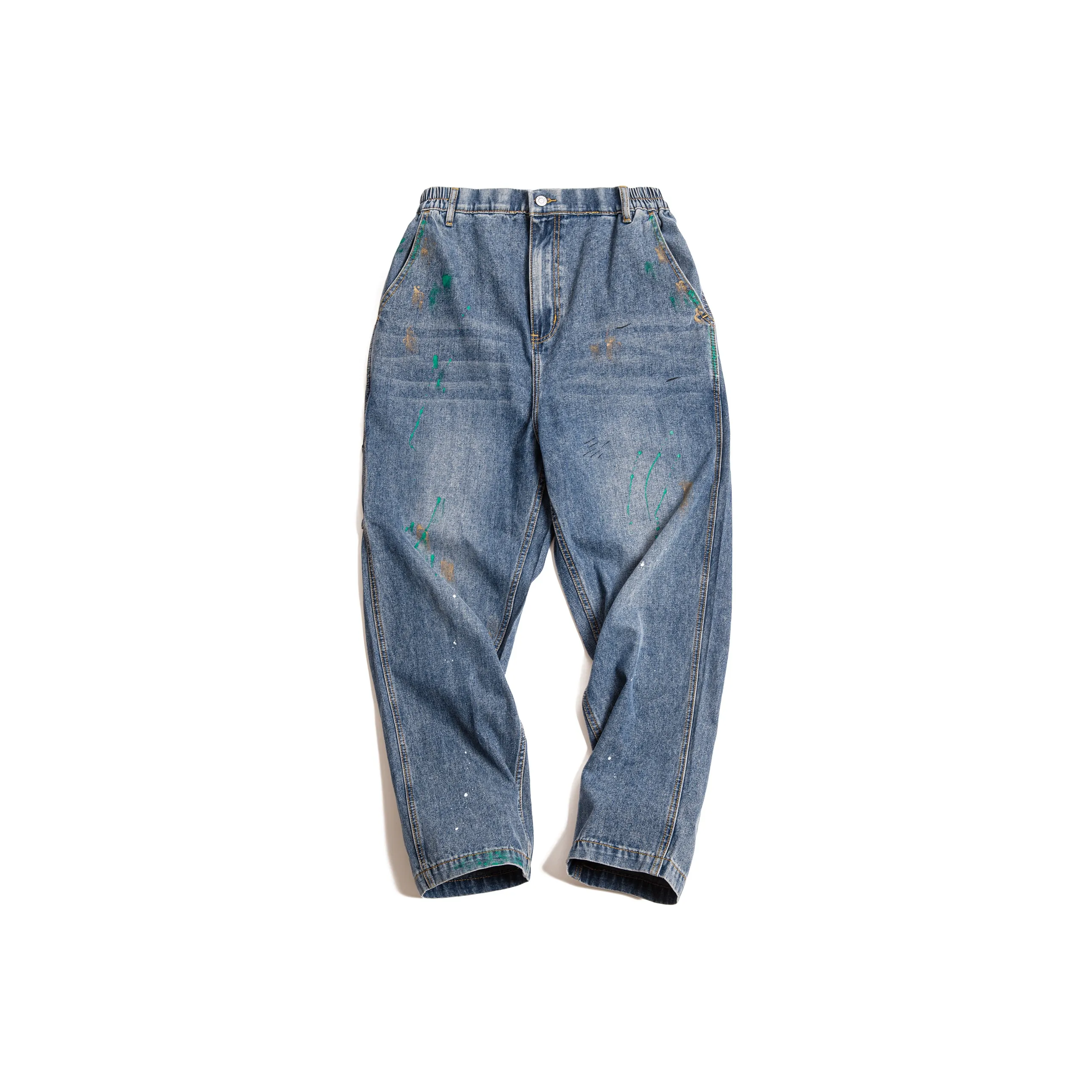 MADEN Светло-синие мужские джинсы