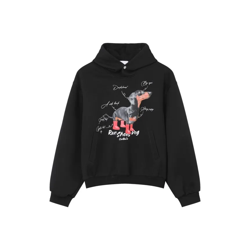 CUIBUJU Корейский стиль Модный Sausage Щенок Толстовка Унисекс