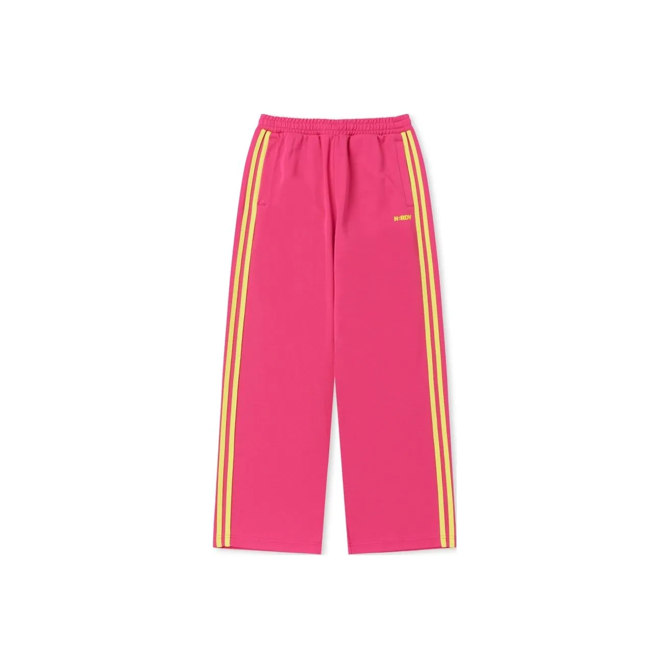 NERDY SS24 Knitted Sweatpants Men's Bright Pink