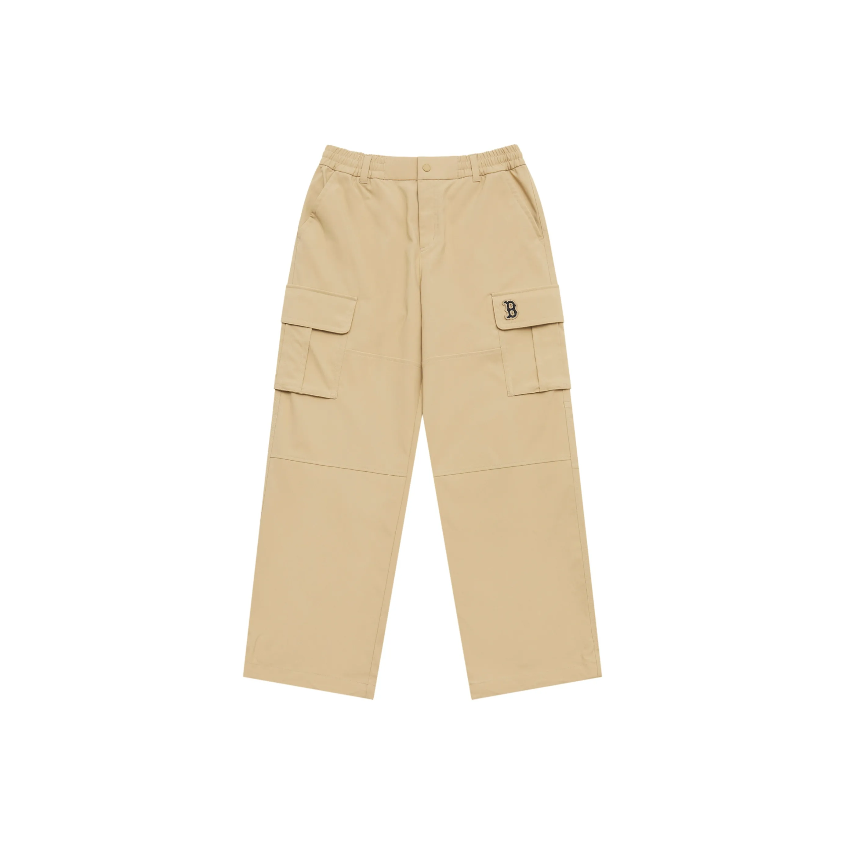 MLB Preppy Style Collection Boston Red Sox SS25 Cargo Pants Unisex Beige Yellow