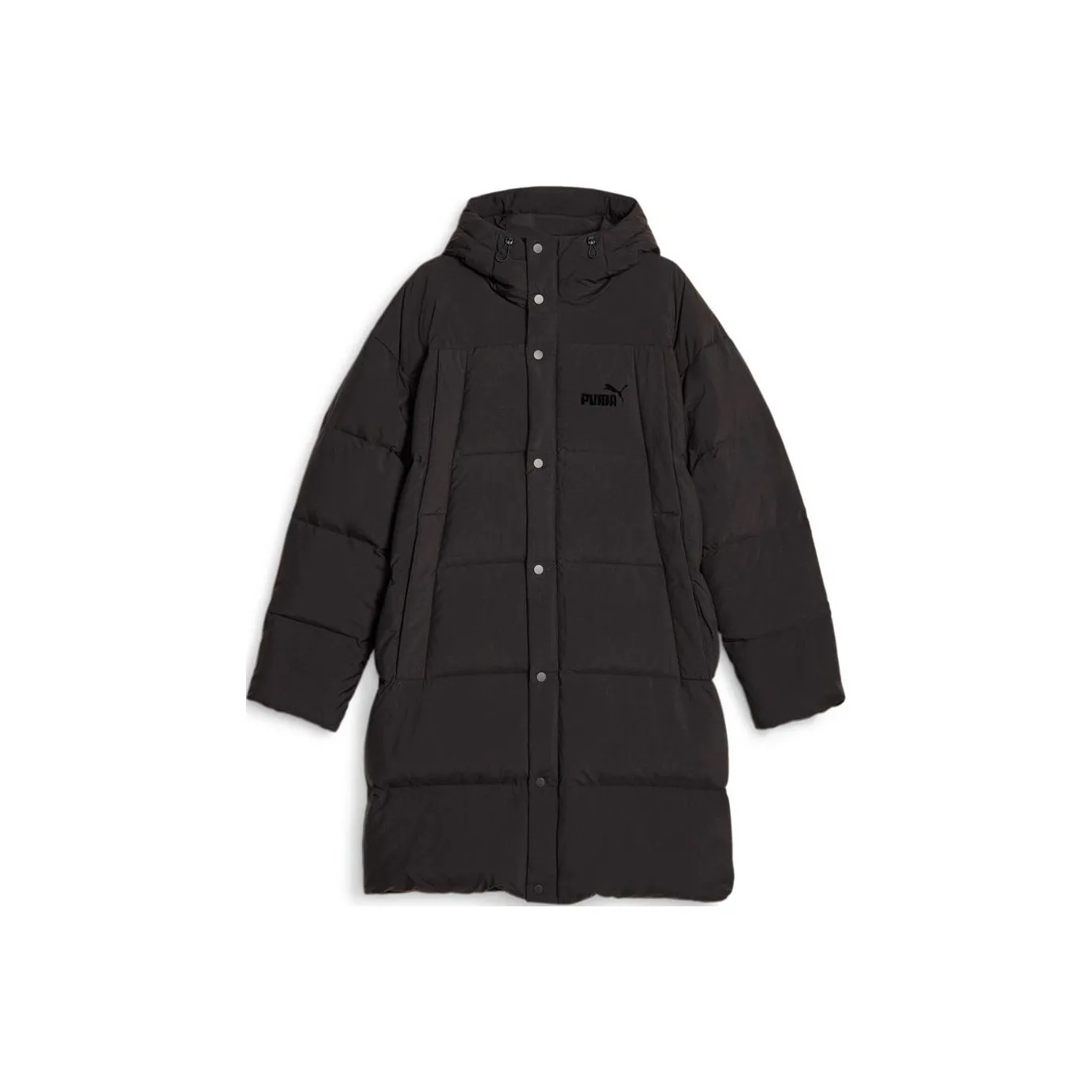 PUMA Long Hooded Down Coat Down Jackets & Coats Unisex Black