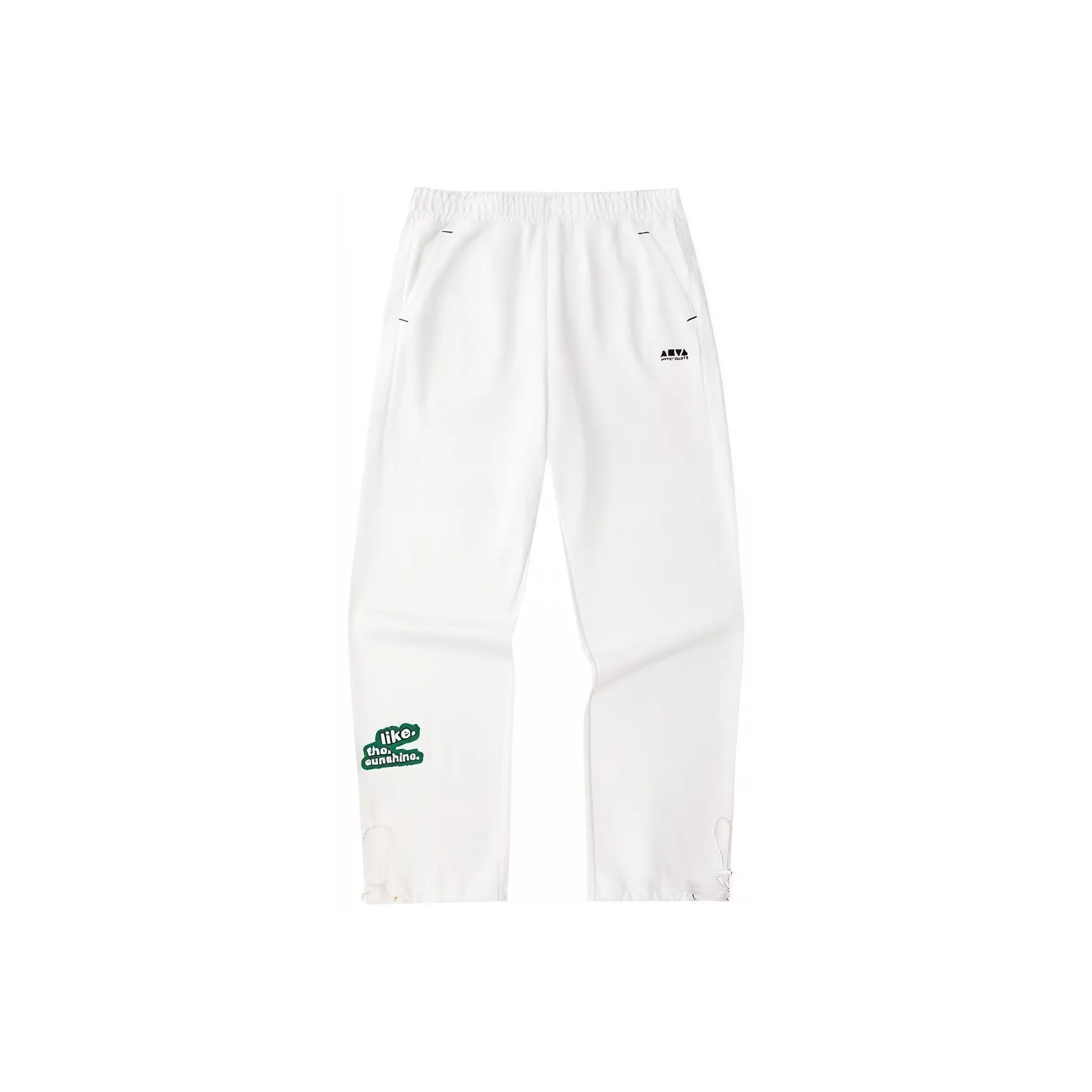 ANTA Life Collection Skateboard Collection Повседневные брюки Унисекс Айвори Белый