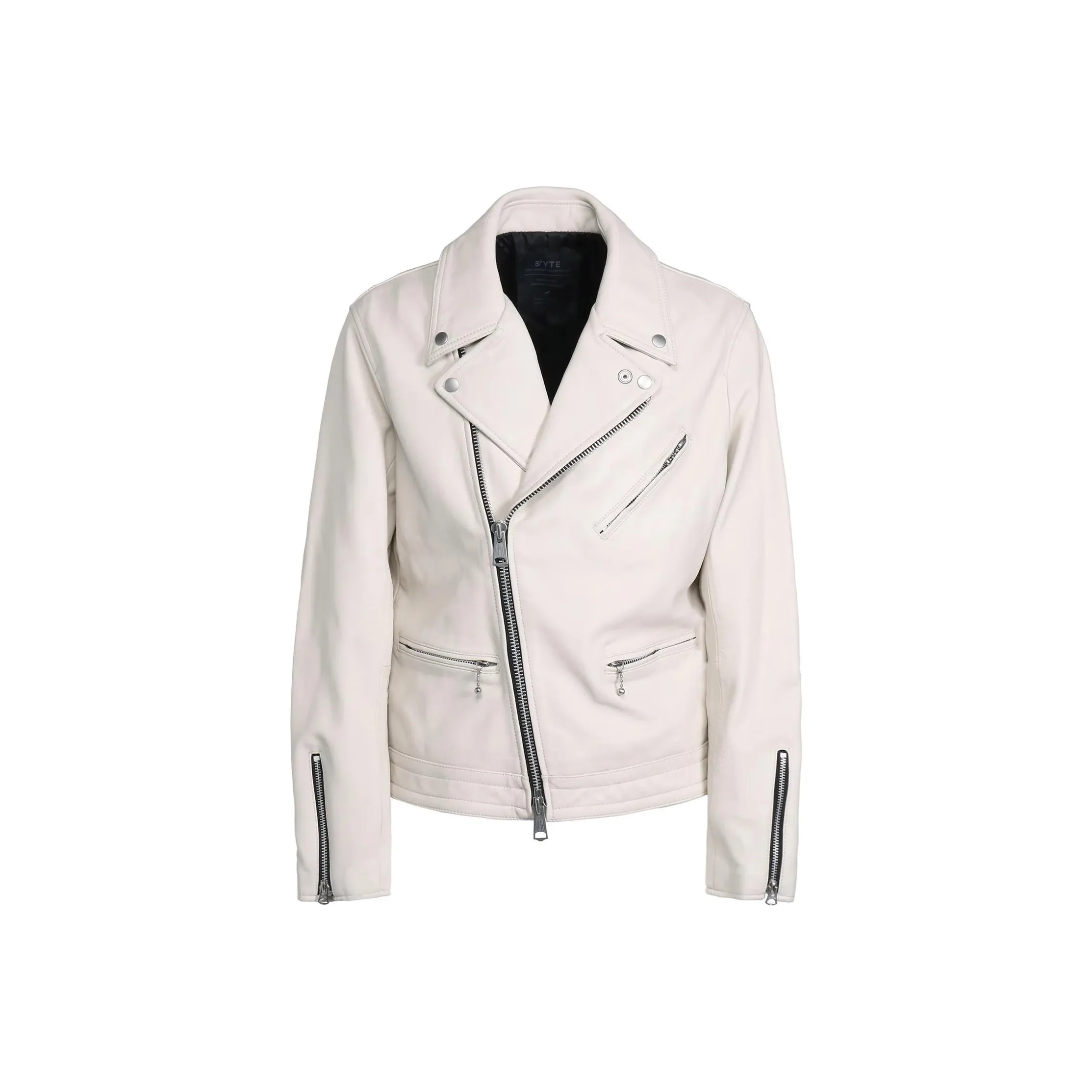 Yohji Yamamoto S'YTE Leather Jacket Unisex White