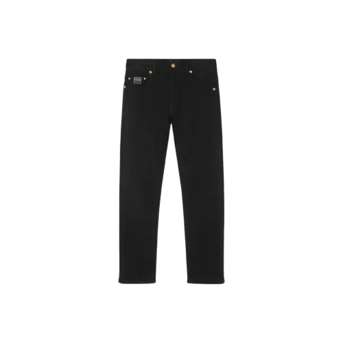 VERSACE JEANS Черные Мужские Повседневные Брюки