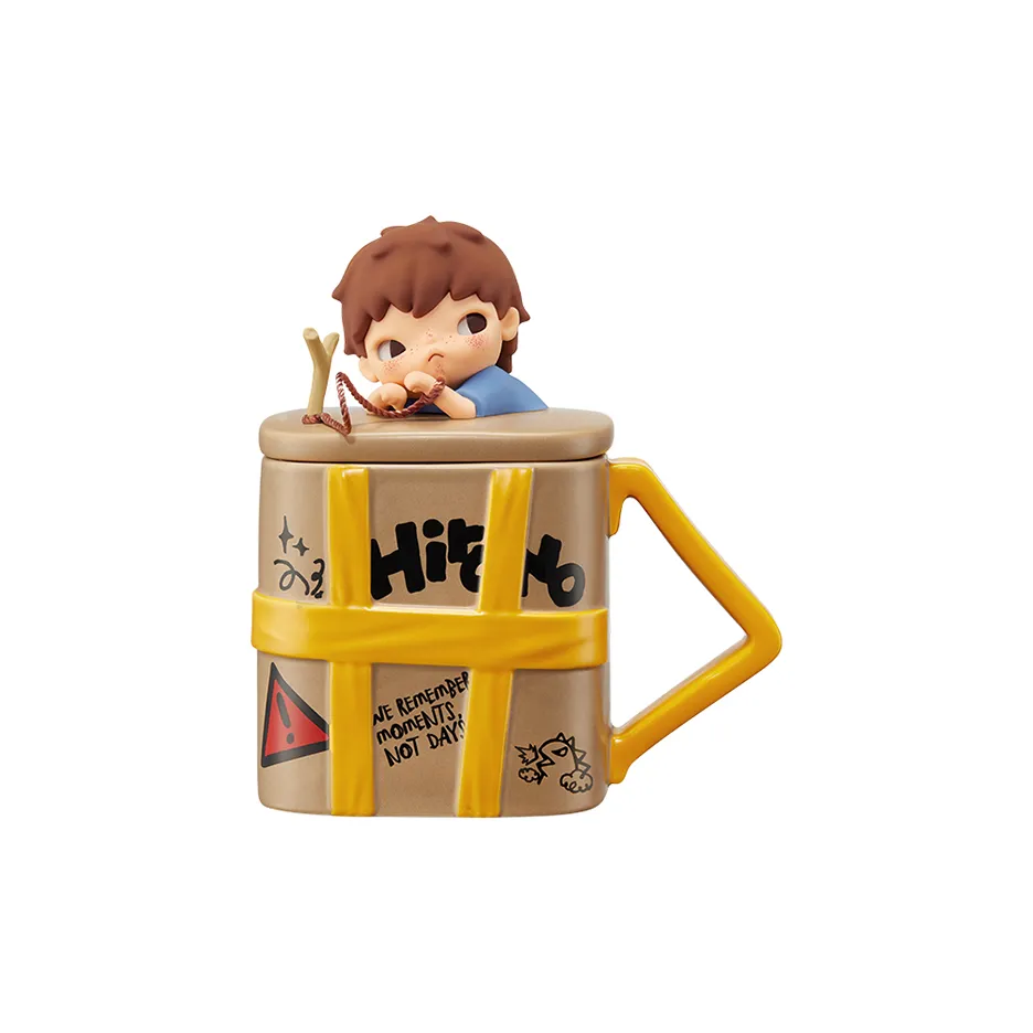 POP MART Коллаборация Hirono Echo Коллекция 3D Эффект Керамическая Чашка Trend Основанные Продукты