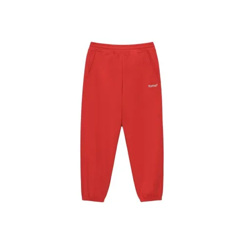 SUPRA Красные Унисекс Вязаные Тренировочные Брюки