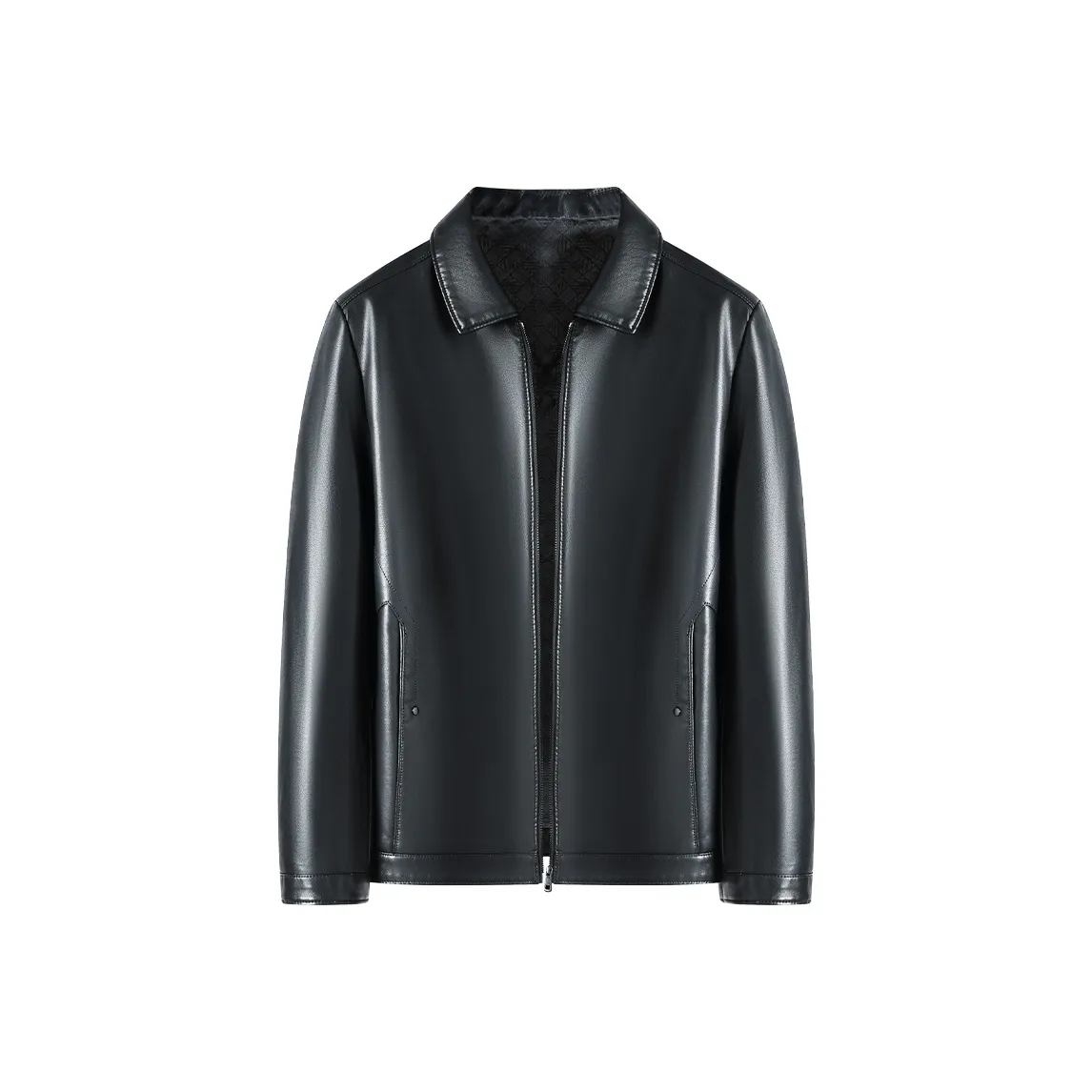 FORTEI Leather Jacket Men's Black
