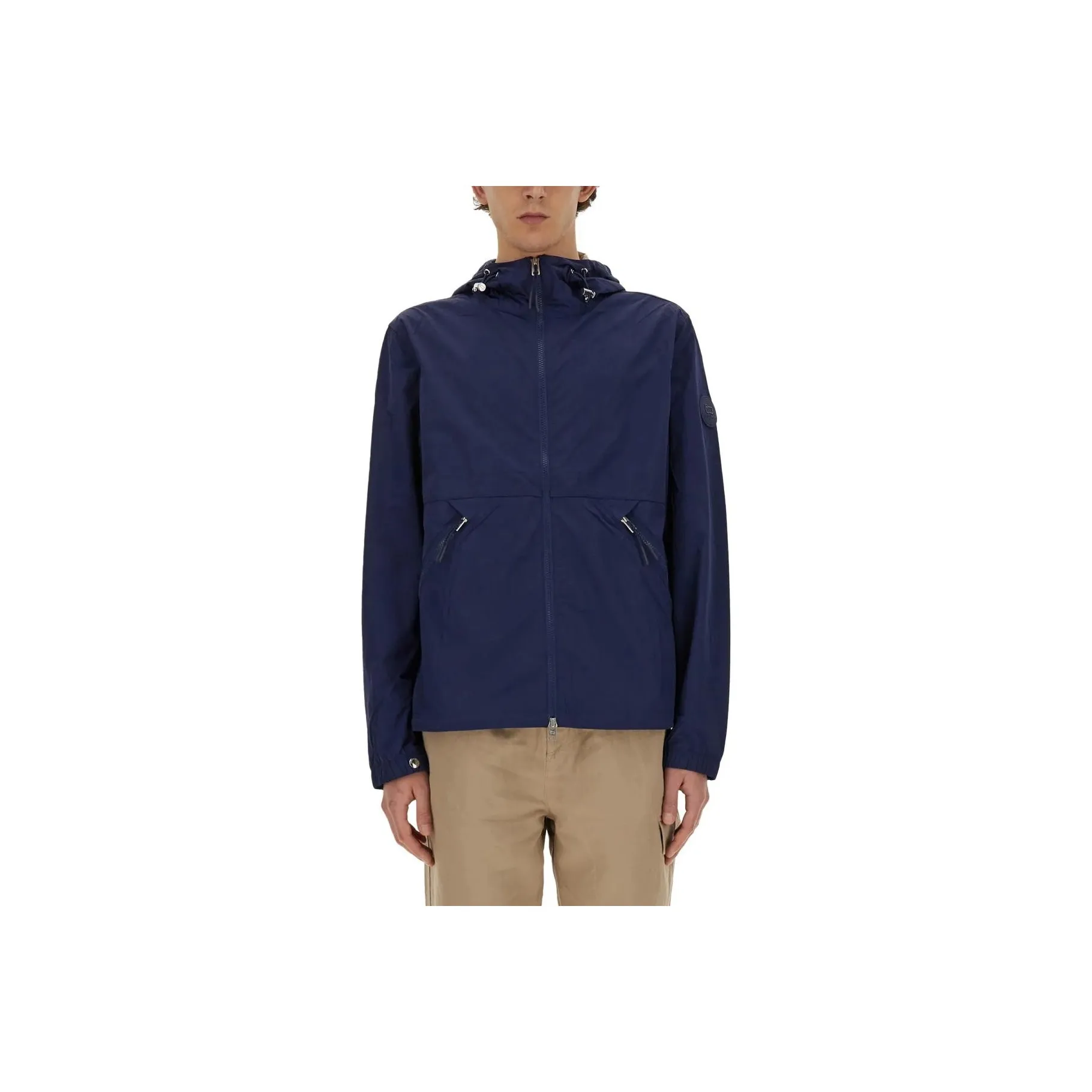 WOOLRICH Zip Up Crinkle Windbreaker